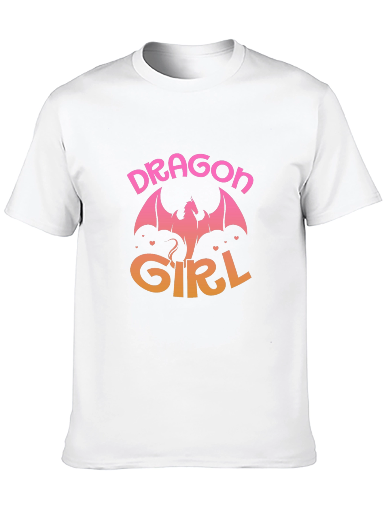 Black Dragon Girl Graphic Print Black T-Shirt view 10