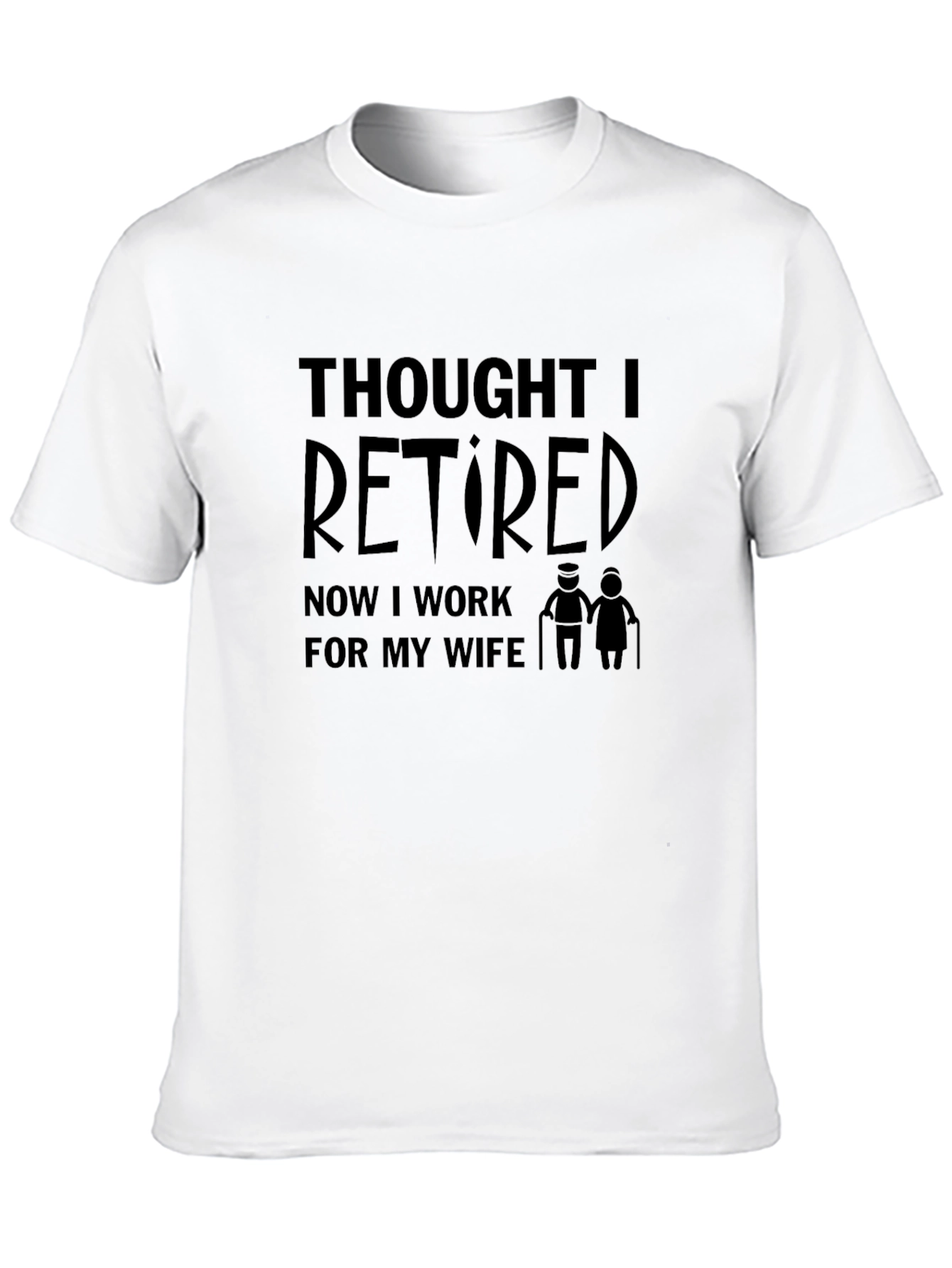 Black Thought I Retired Funny Graphic Men's T-Shirt view 10