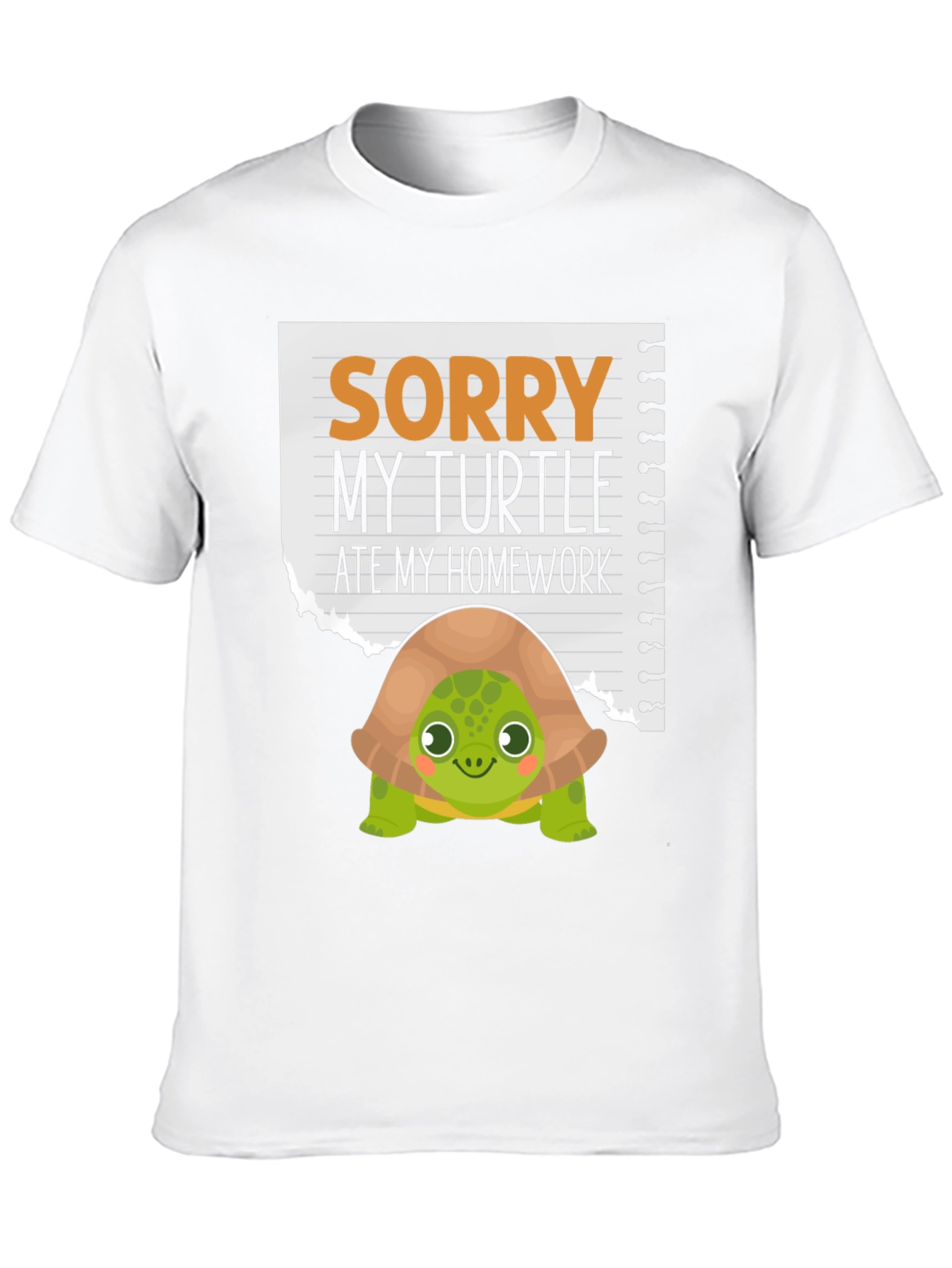 Black Turtle Ate My Homework T-Shirt view 10
