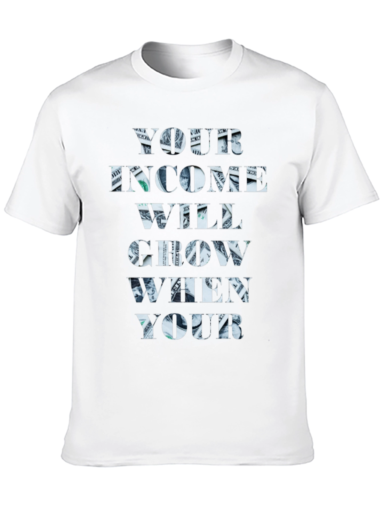 Black Income Growth T-Shirt view 10