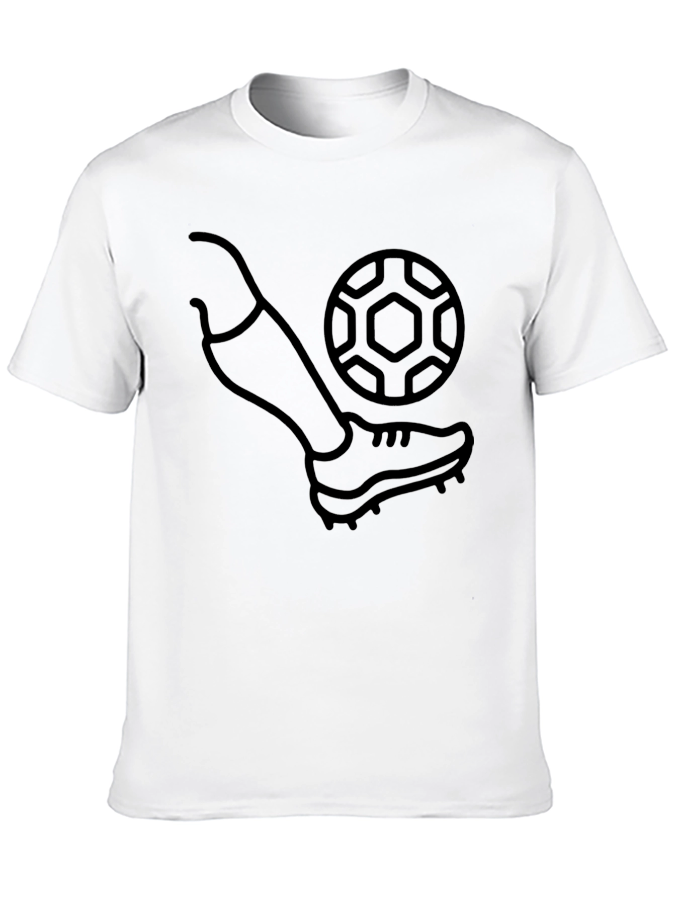 Black Soccer Kick Graphic T-Shirt - Black view 10