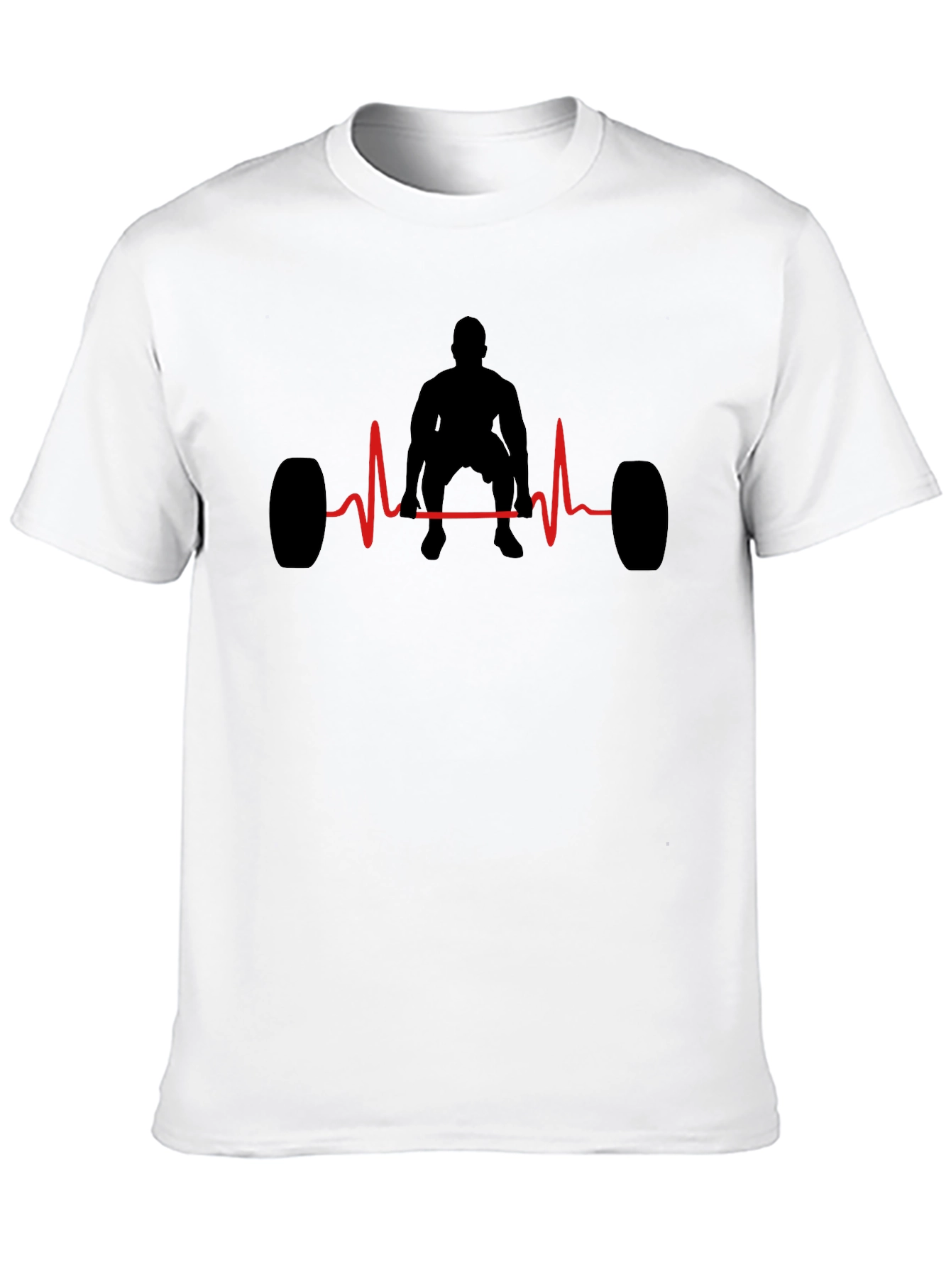 Black Workout Heartbeat T-Shirt view 10