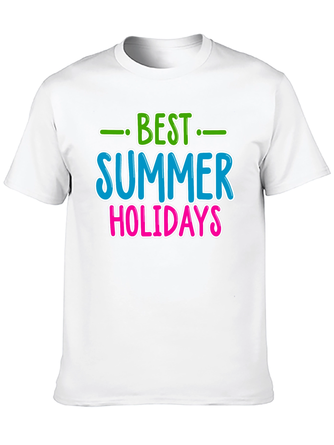 Black Best Summer Holidays Graphic Tee view 10