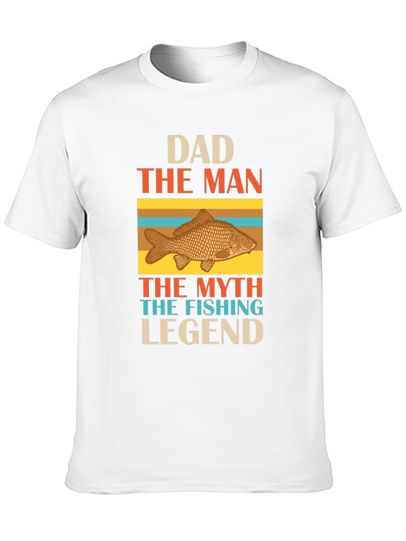 Black Dad Fishing Legend Graphic T-Shirt view 10