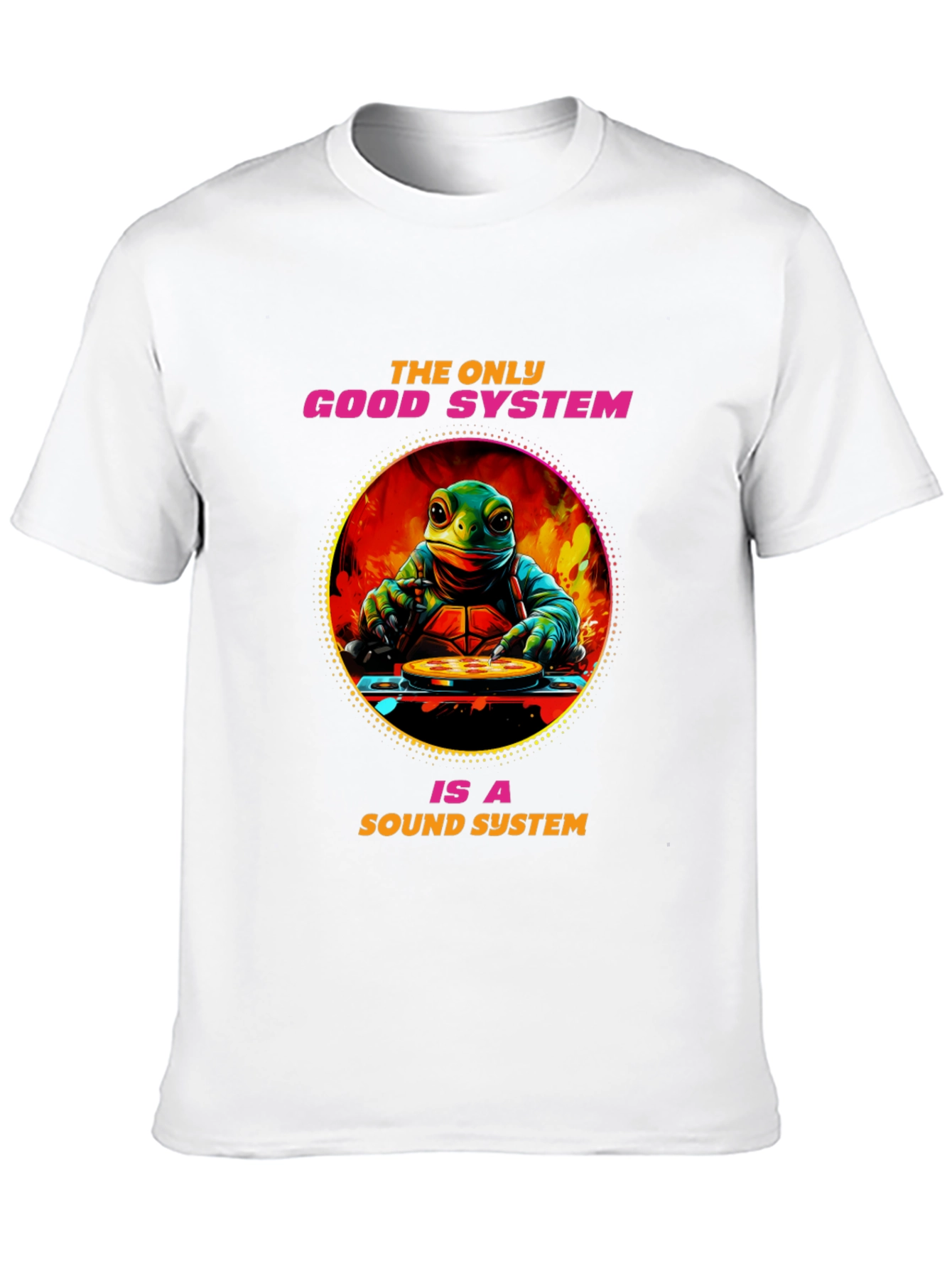 Black Turtle DJ Sound System Graphic Tee view 10
