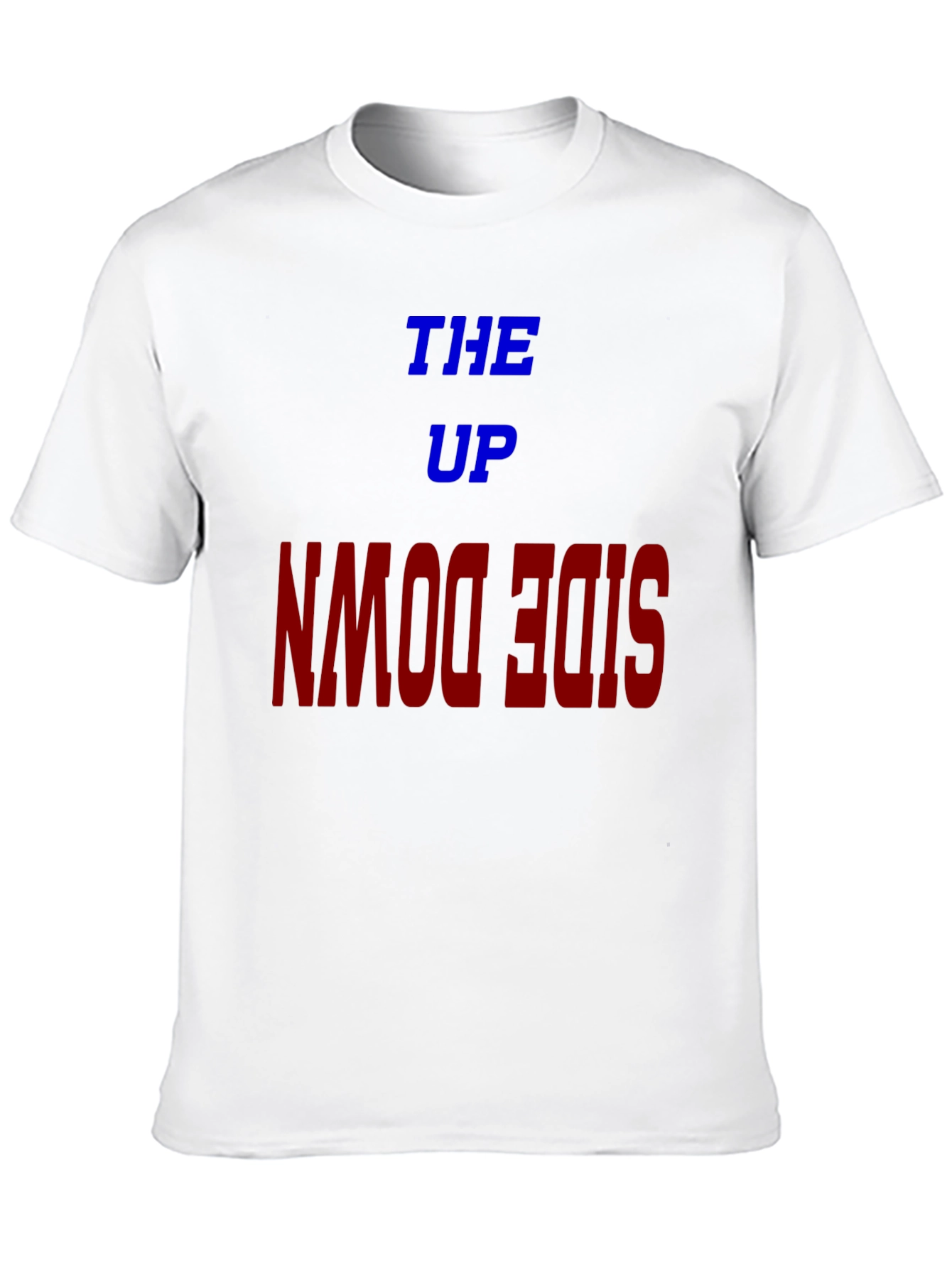 Black The Up Upside Down Graphic Tee - Trendy Unisex T-Shirt view 10