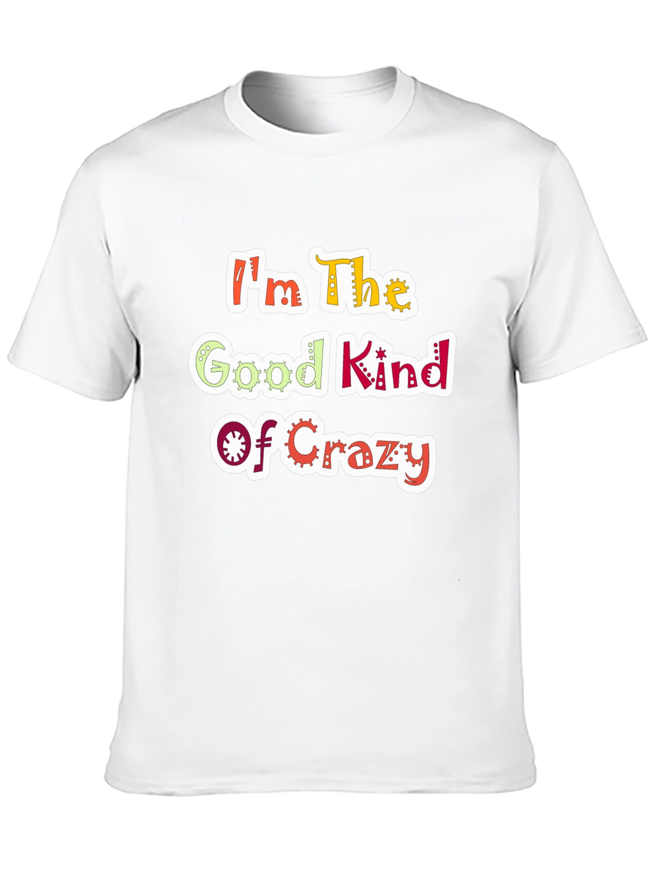 Black I'm The Good Kind Of Crazy Graphic Tee view 10