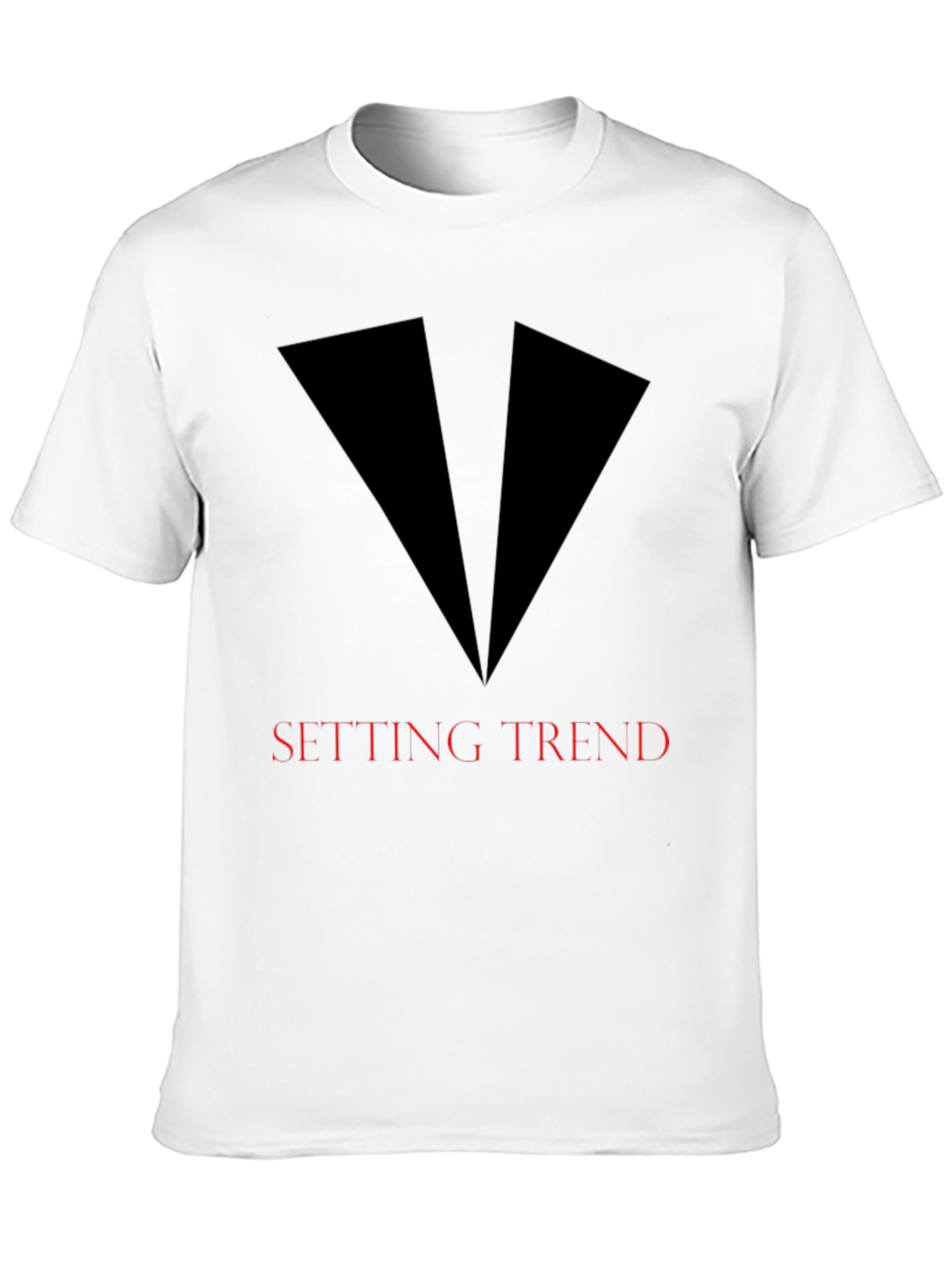 Black Setting Trend Graphic Tee - Sleek Black Design view 10