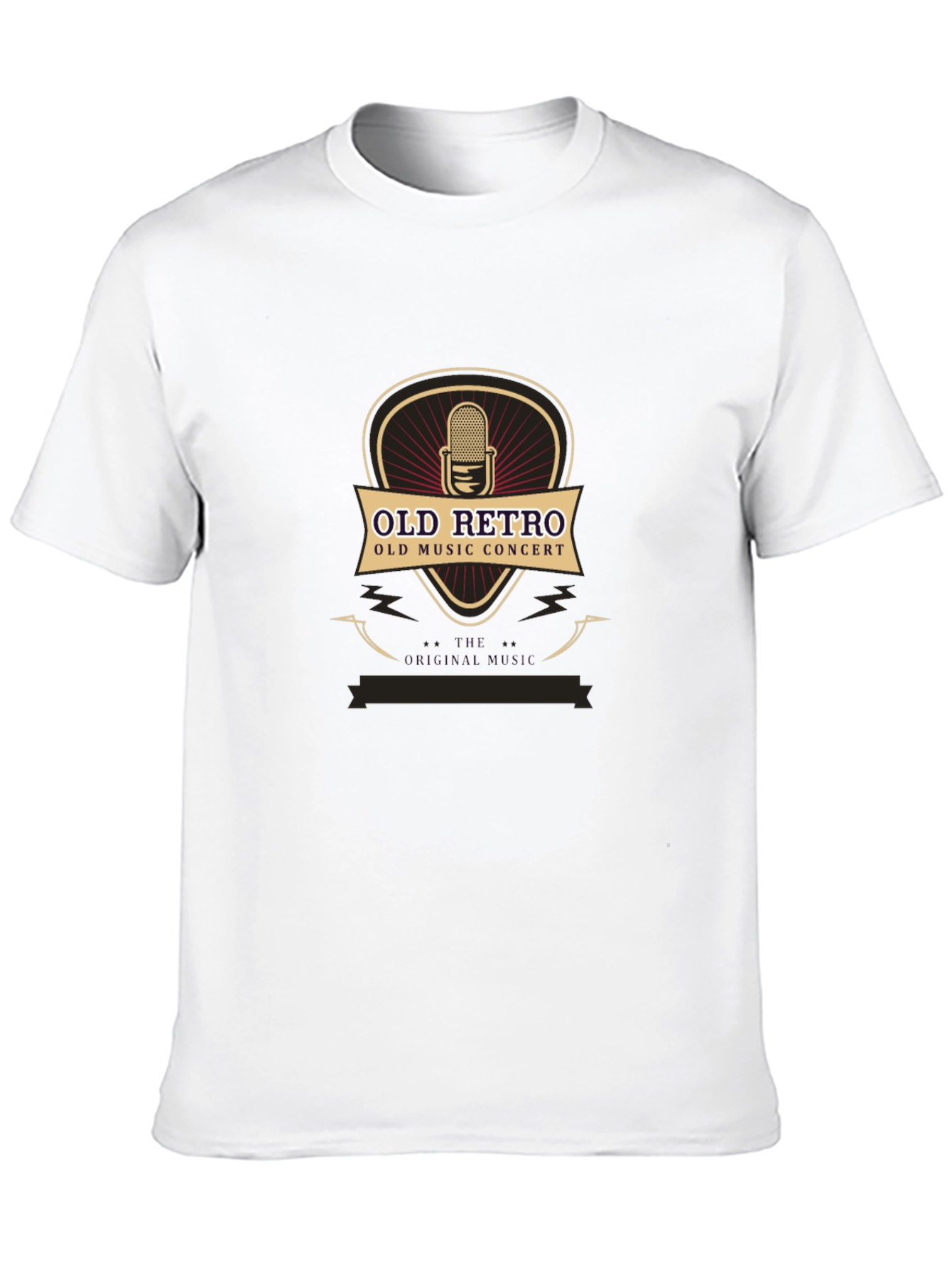 Black Old Retro Music Concert T-Shirt - Vintage Style view 10