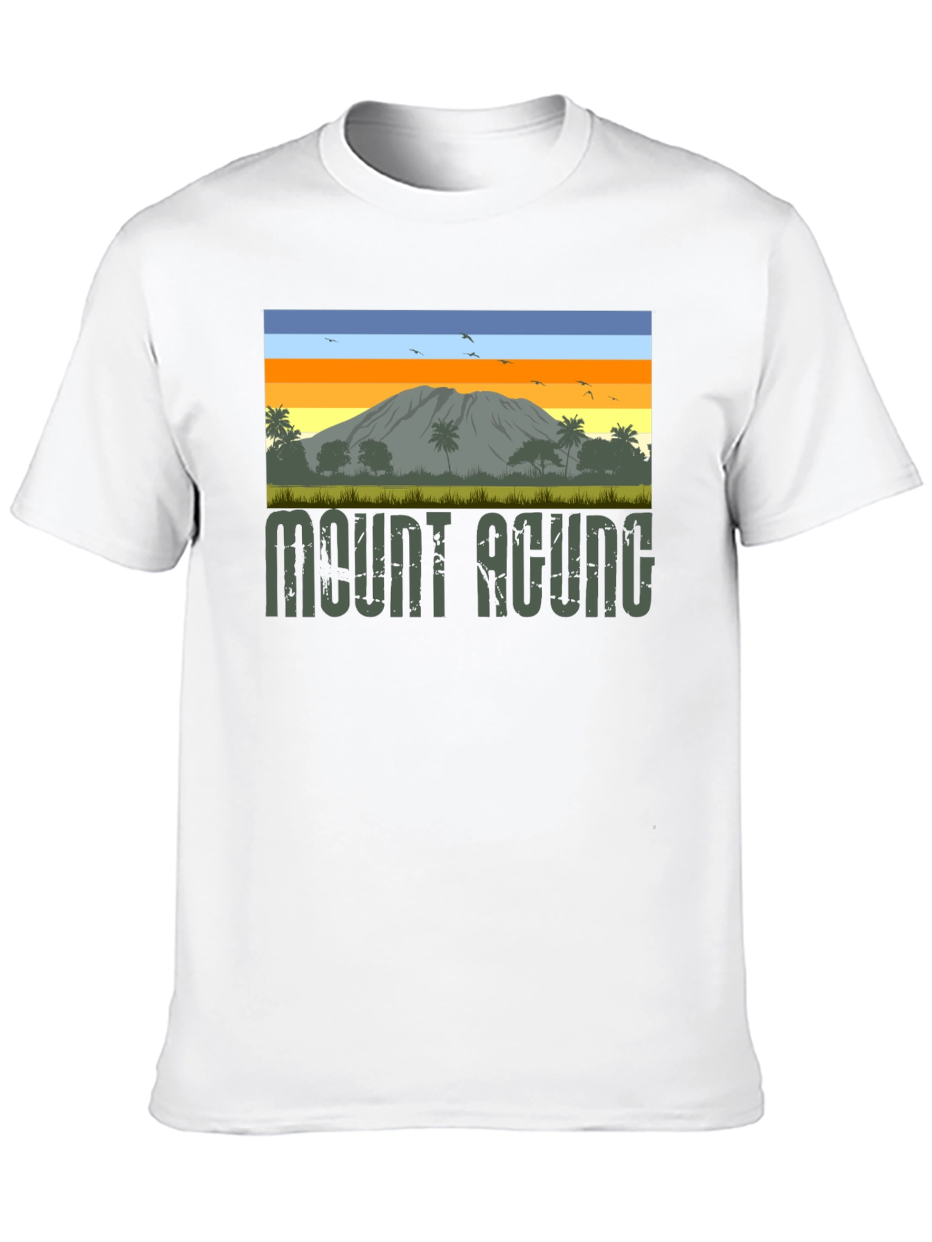 Black Mount Agung Graphic Tee - Nature Inspired T-Shirt view 10