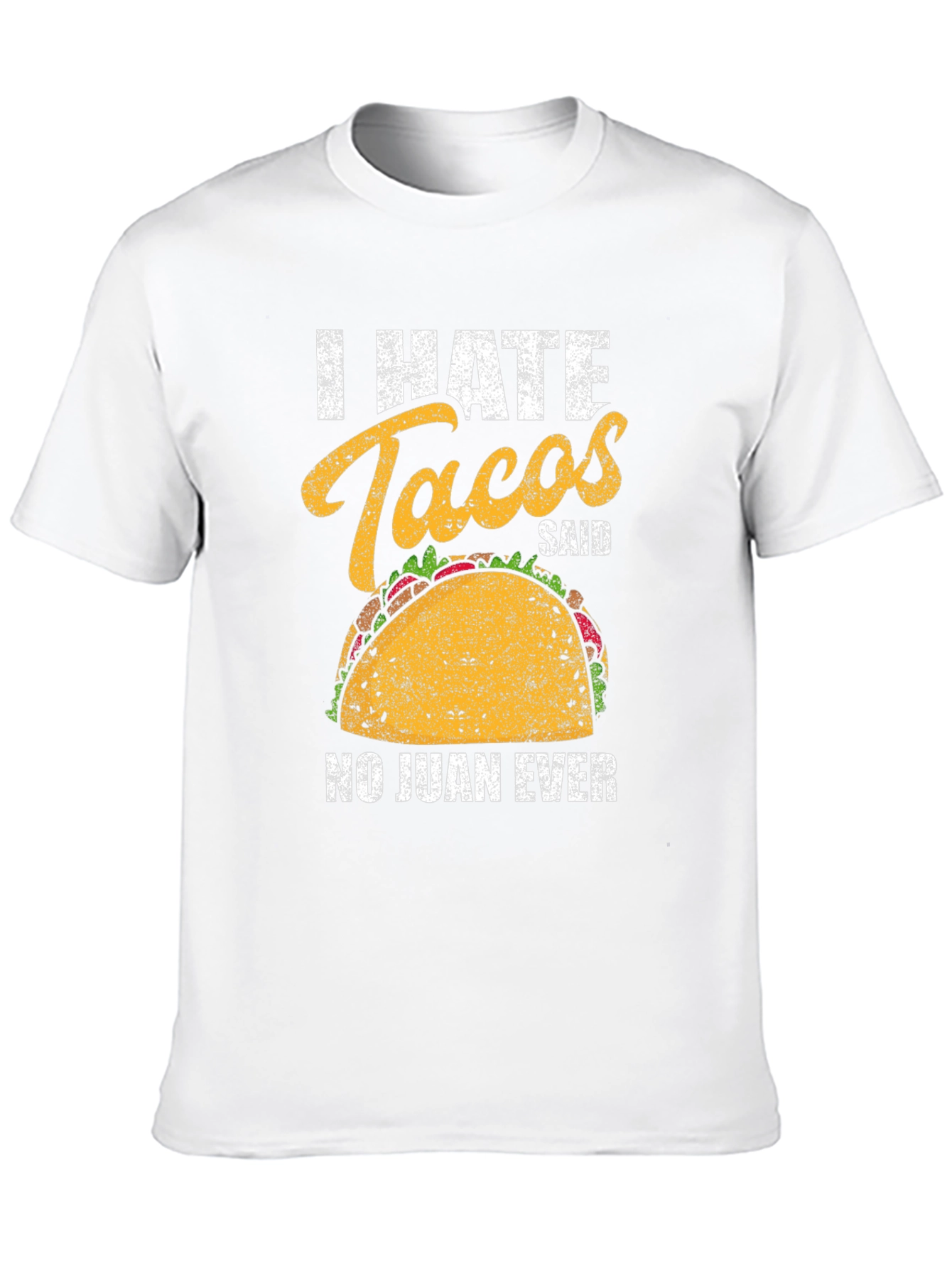 Black I Hate Tacos T-Shirt - Funny Taco Lover Tee view 10