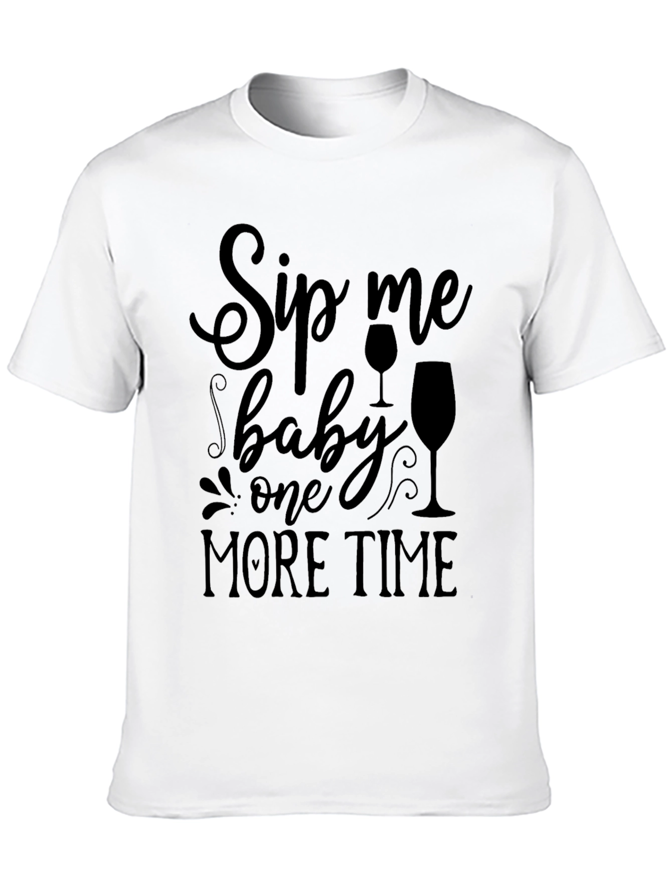 Black Sip Me Baby One More Time Black T-Shirt view 10