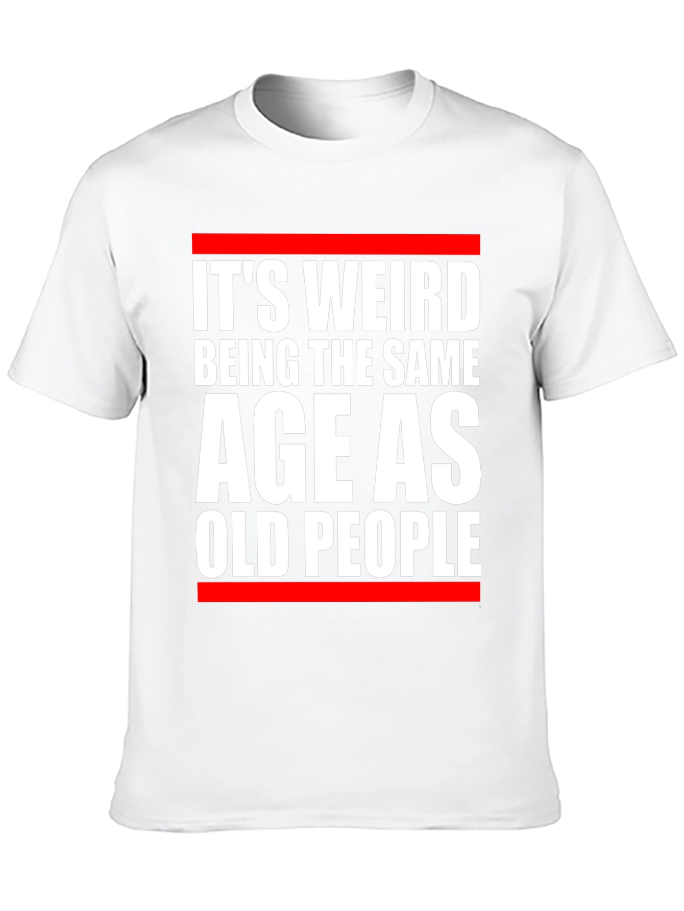 Black It's Weird Being The Same Age As Old People Graphic T-Shirt view 10