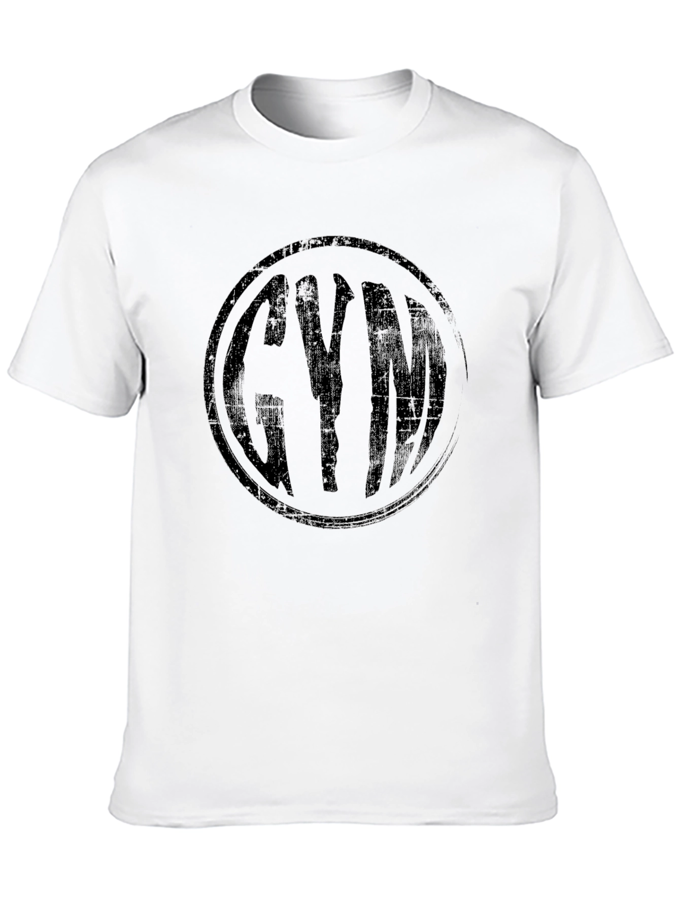 Black Men's Black Gym Graphic T-Shirt view 10