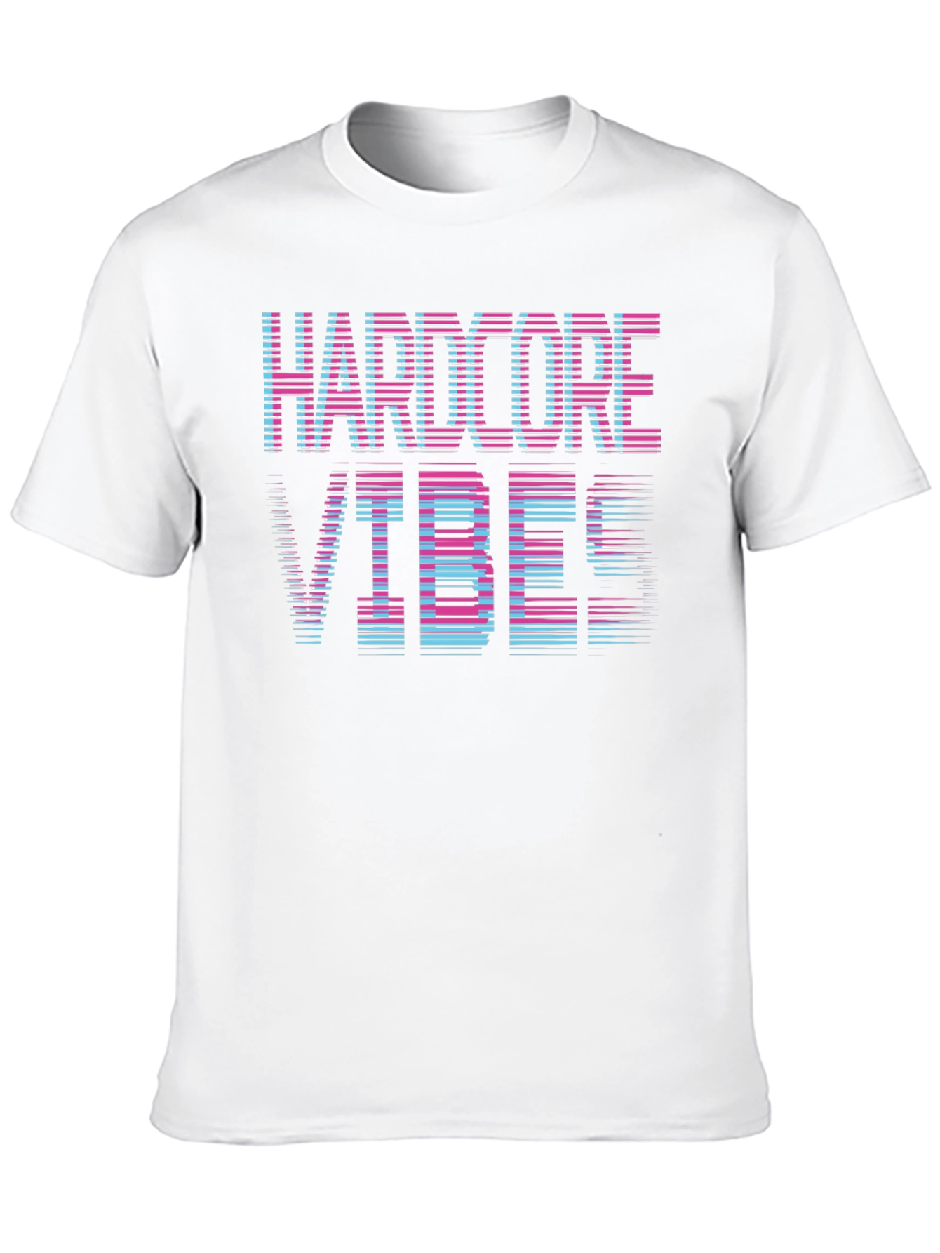 Black Hardcore Vibes Graphic T-Shirt view 10
