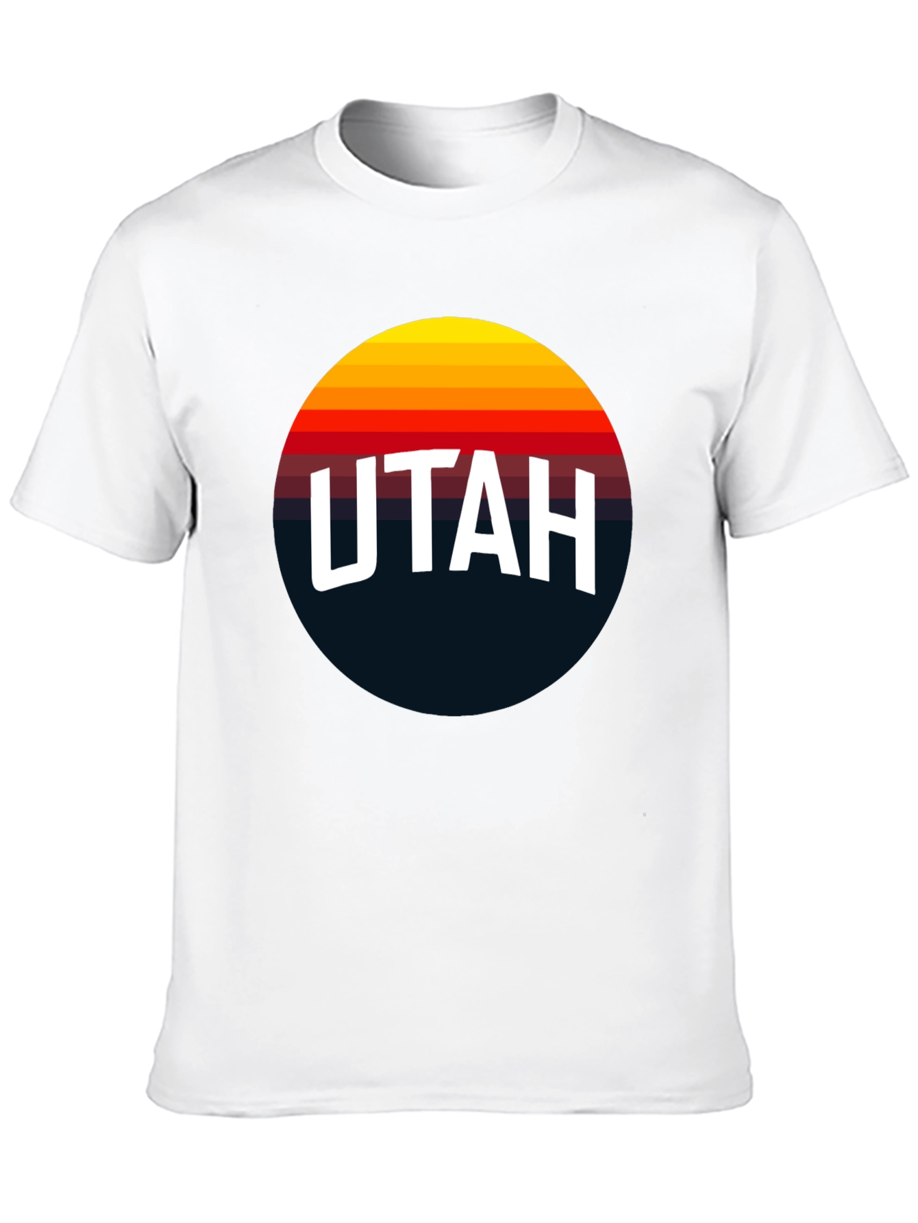 Black Retro Utah Graphic Tee - Classic Design T-Shirt view 10