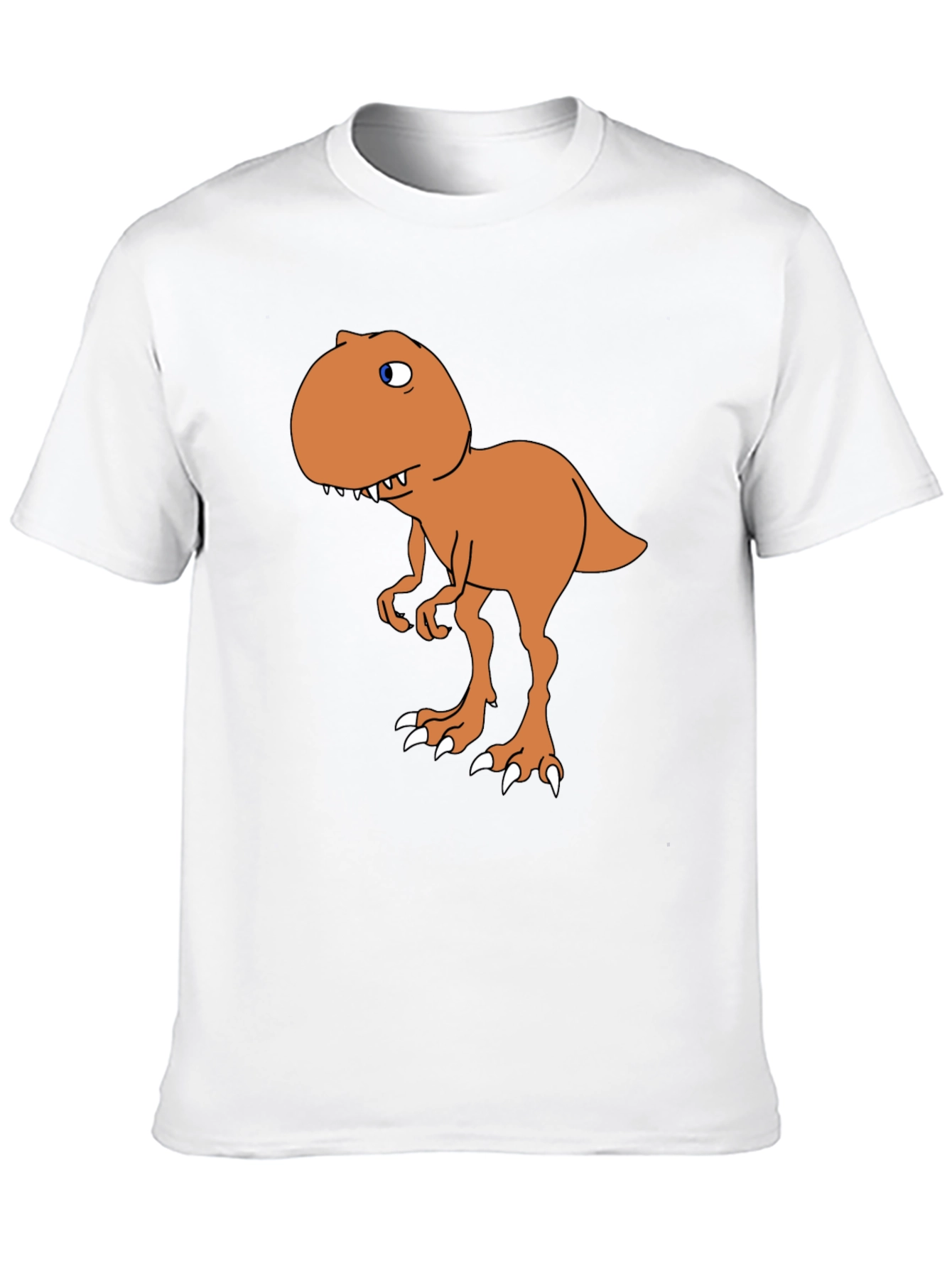 Black Cartoon Dinosaur Graphic Tee - Black view 10