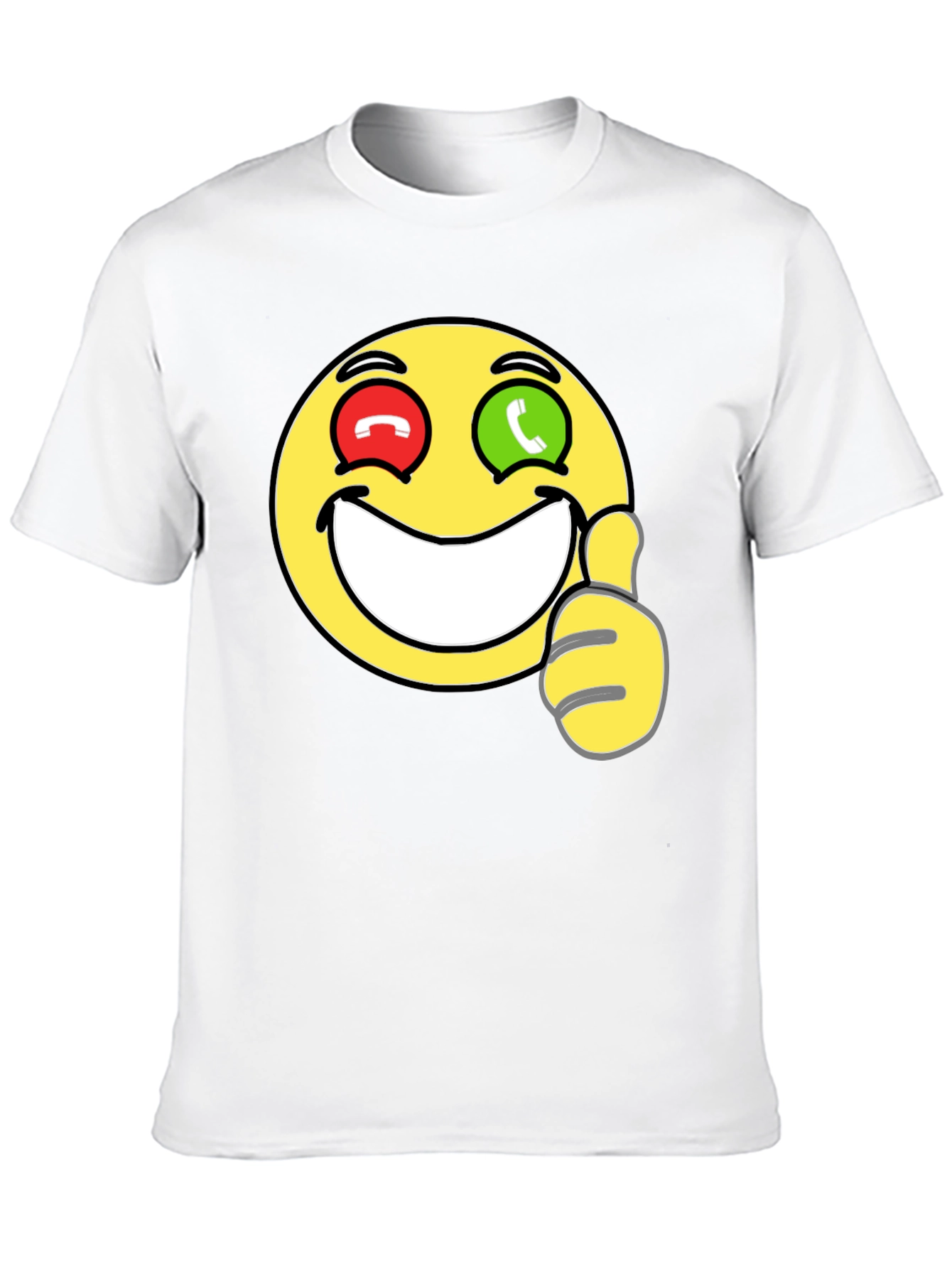 Black Emoji Thumbs Up T-Shirt - Funny Graphic Tee view 10