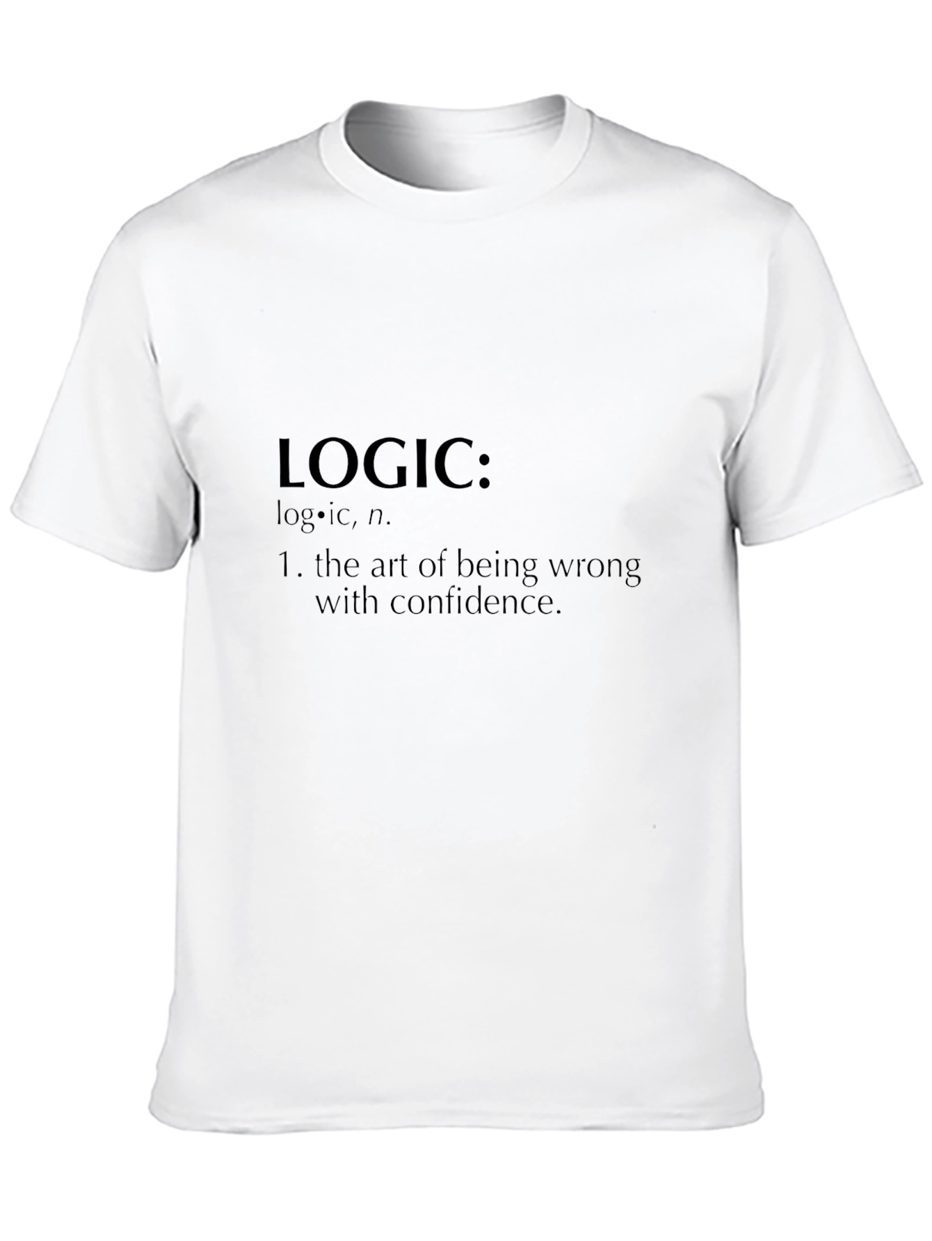 Black Logic Definition Graphic Tee - Art of Being Wrong Shirt view 10