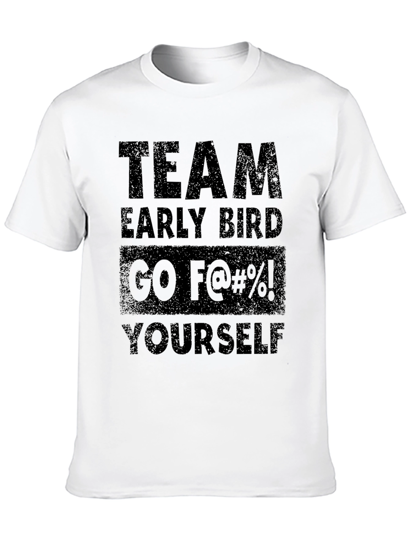 Black Team Early Bird T-Shirt view 10