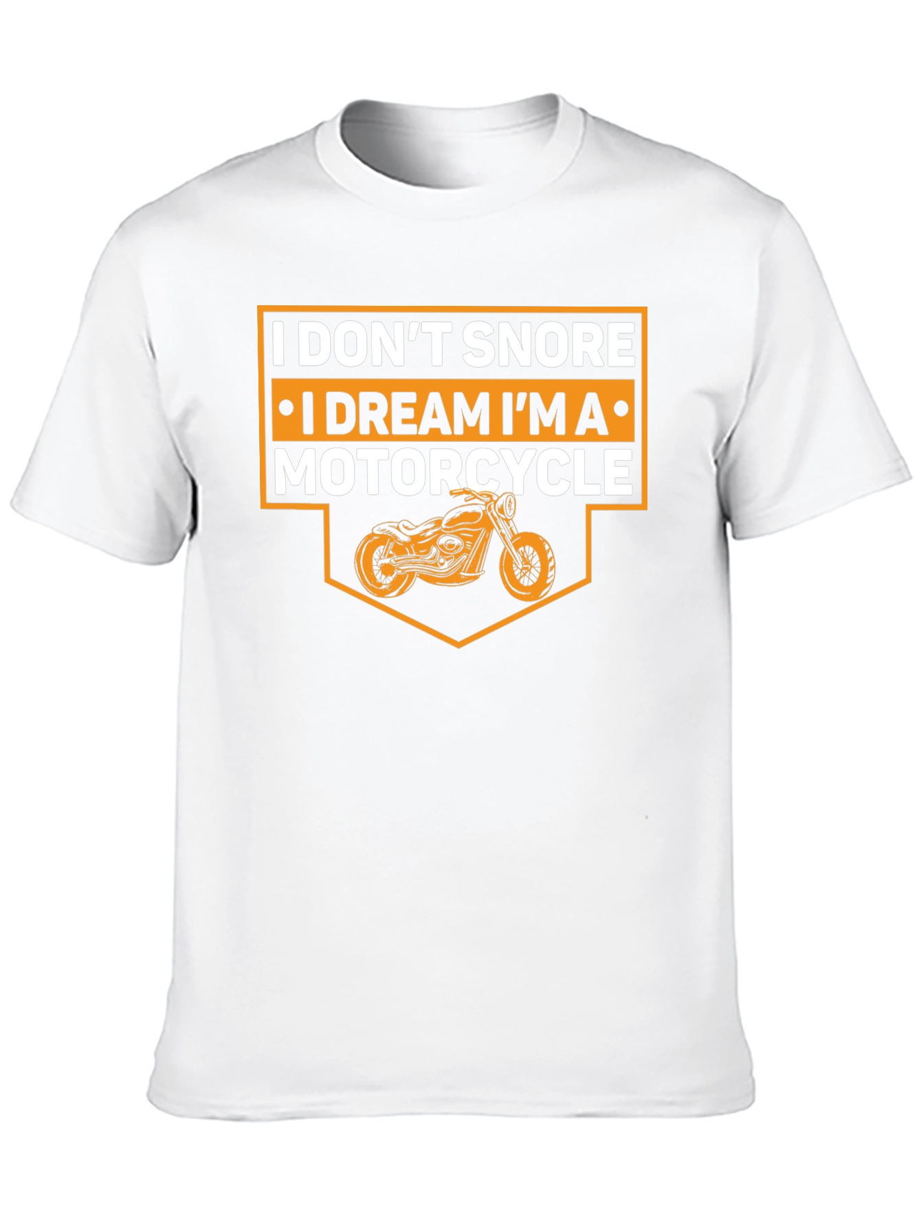 Black I Don't Snore I Dream Motorcycle Graphic Tee view 10