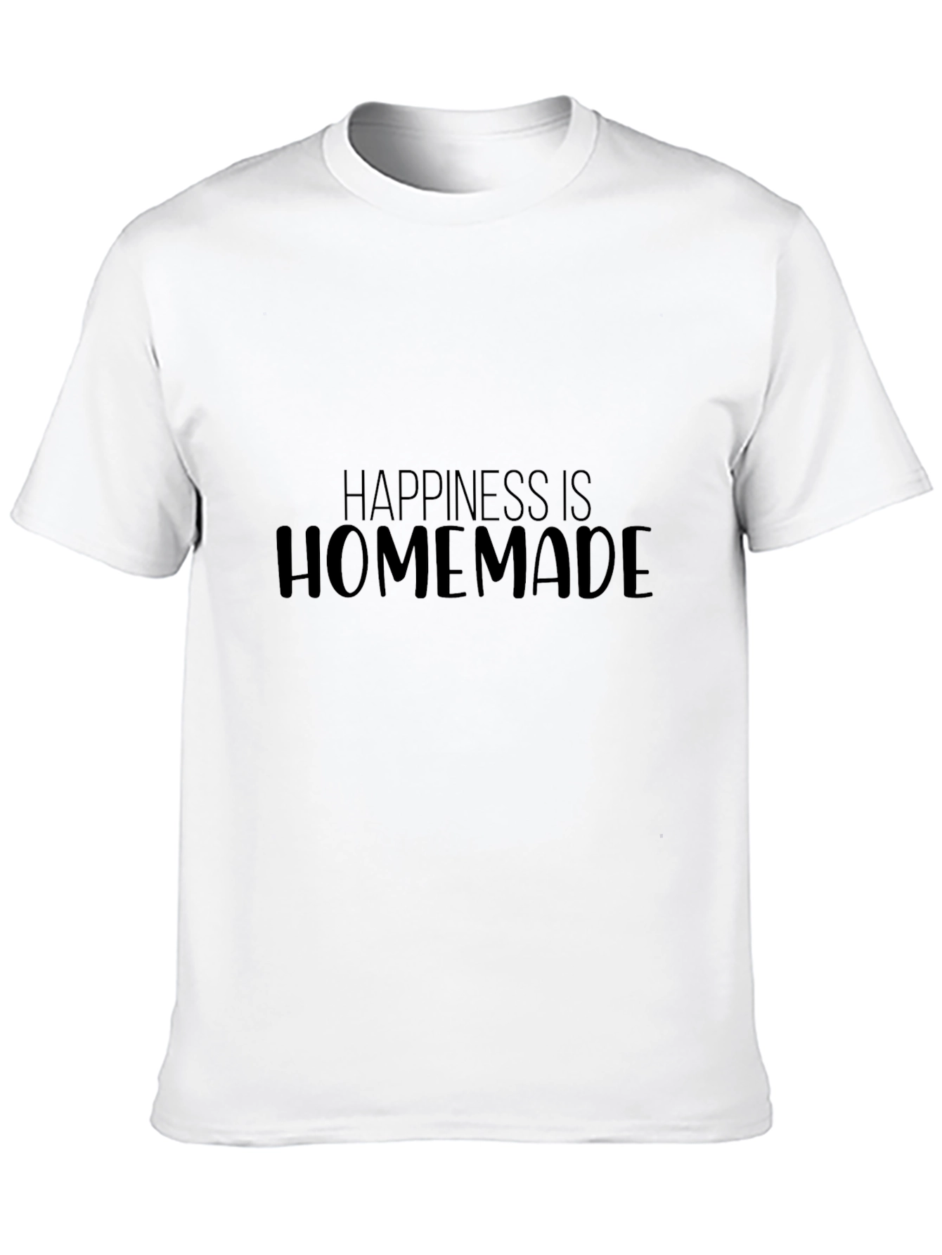 Black Happiness is Homemade Black Graphic Tee view 10