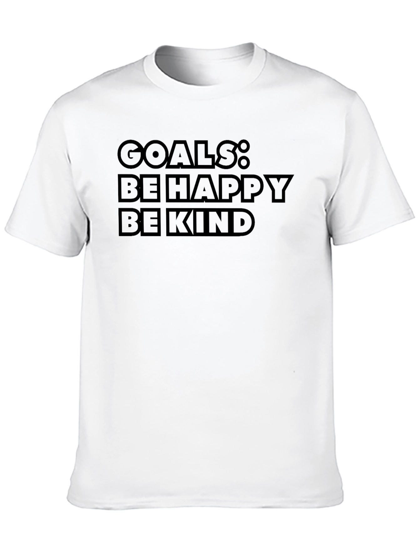 Black Goals: Be Happy, Be Kind - Graphic T-Shirt view 10