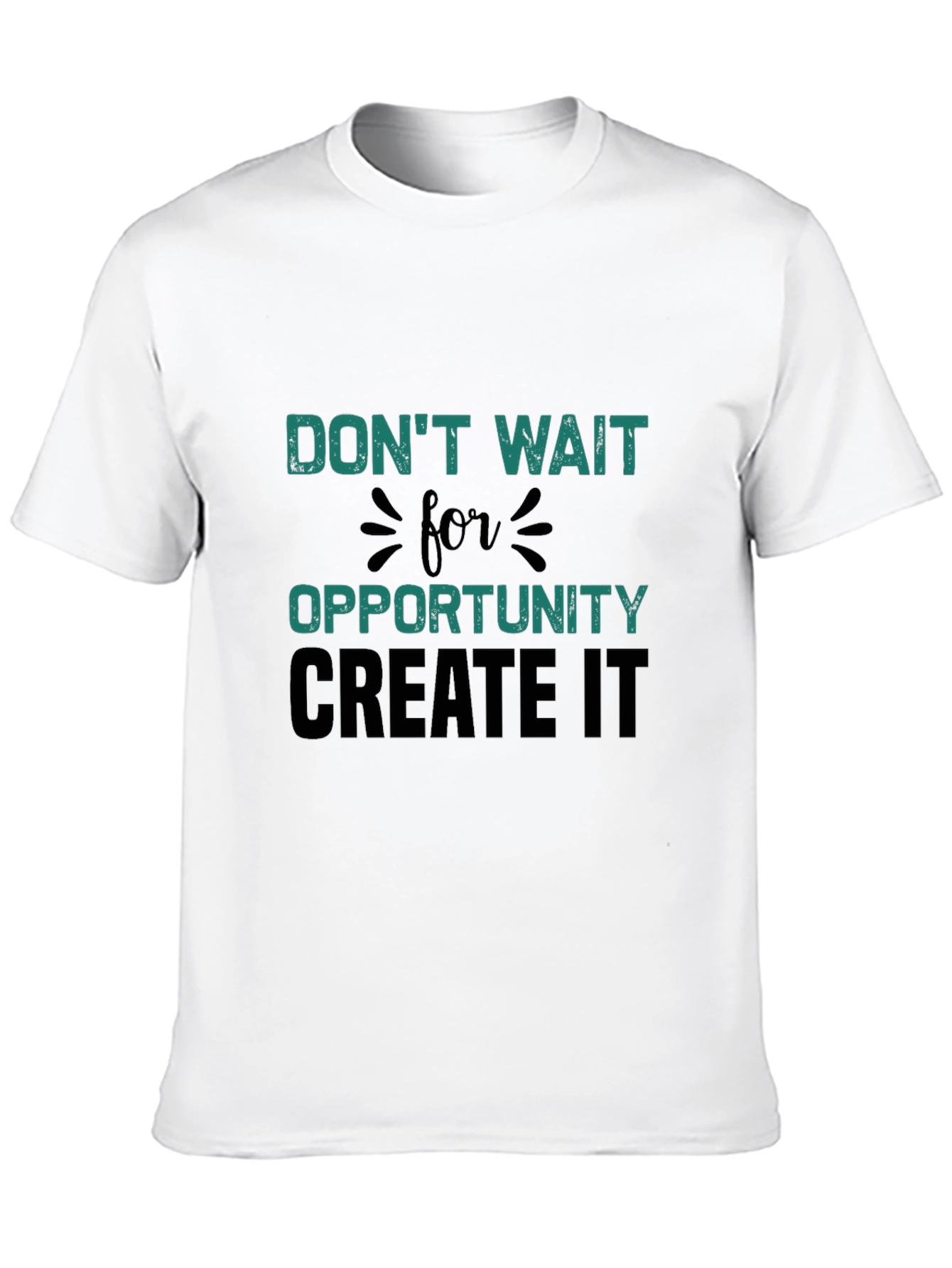 Black Don't Wait For Opportunity T-Shirt view 10