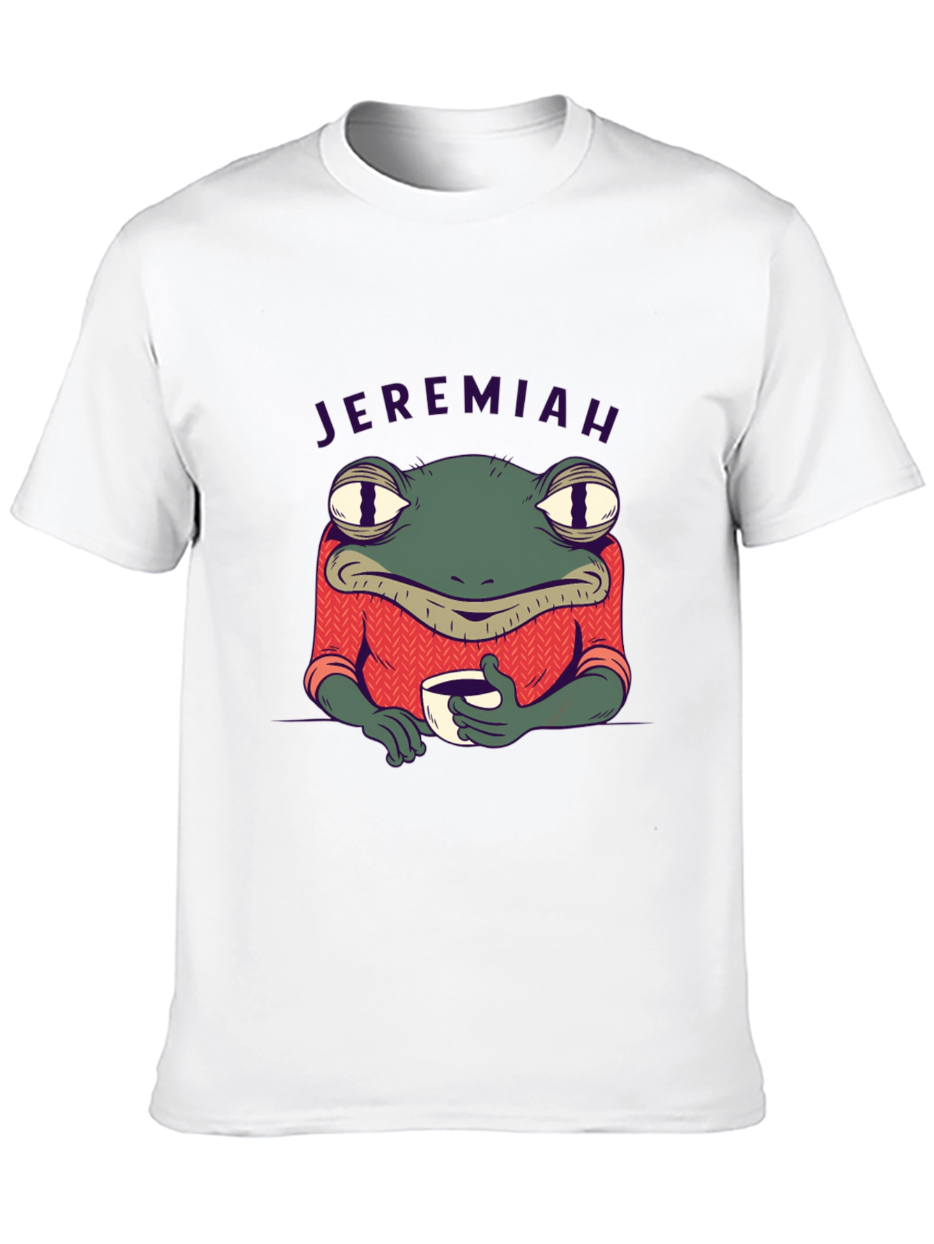 Black Jeremiah Frog Coffee T-Shirt view 10