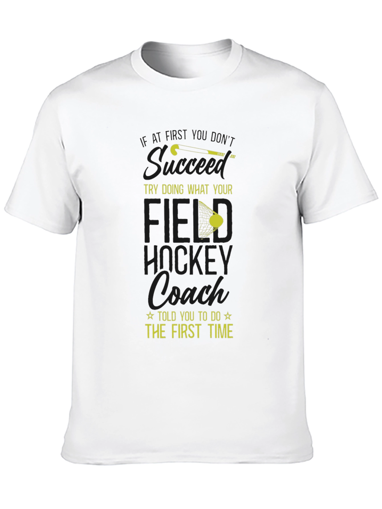 Black Field Hockey Coach T-Shirt view 10