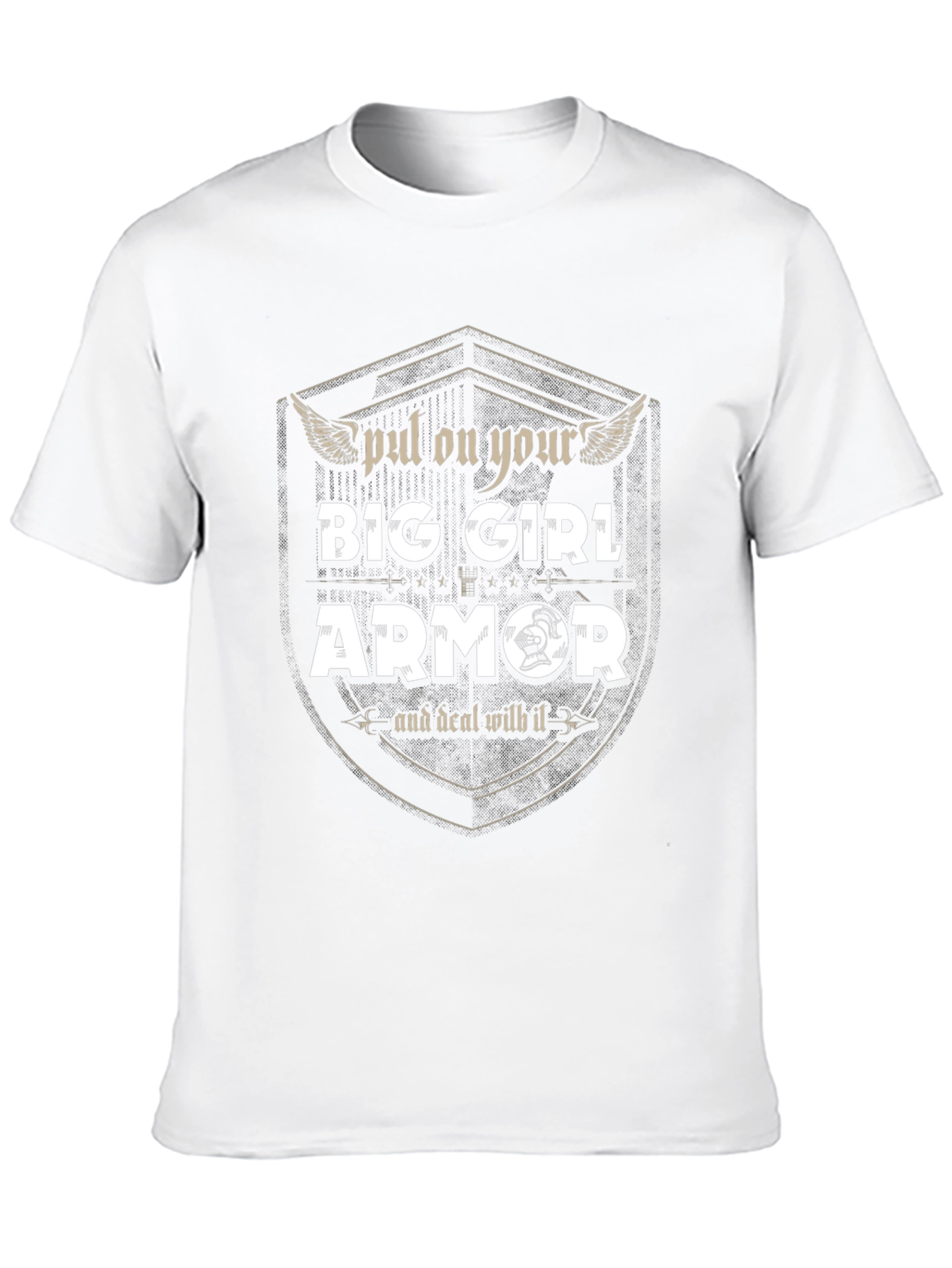 Black Big Girl Armor Graphic Tee - Empowering Fashion view 10