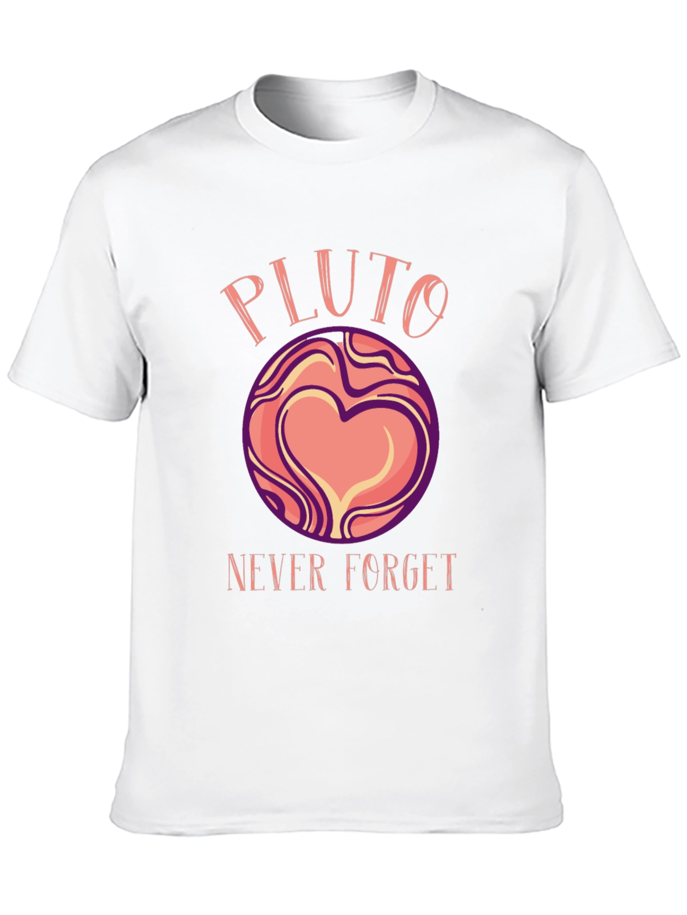 Black Pluto Never Forget Graphic T-Shirt view 10