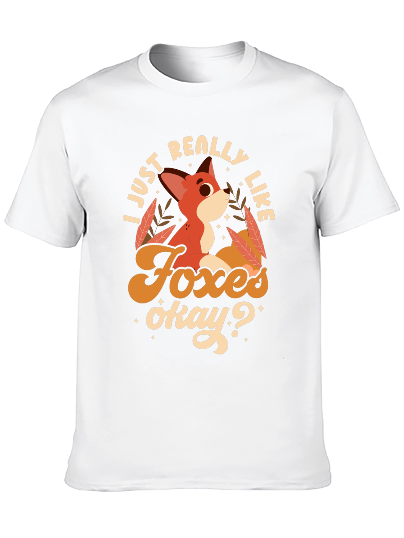 Black Fox Lover's Tee: I Just Really Like Foxes Okay? view 10