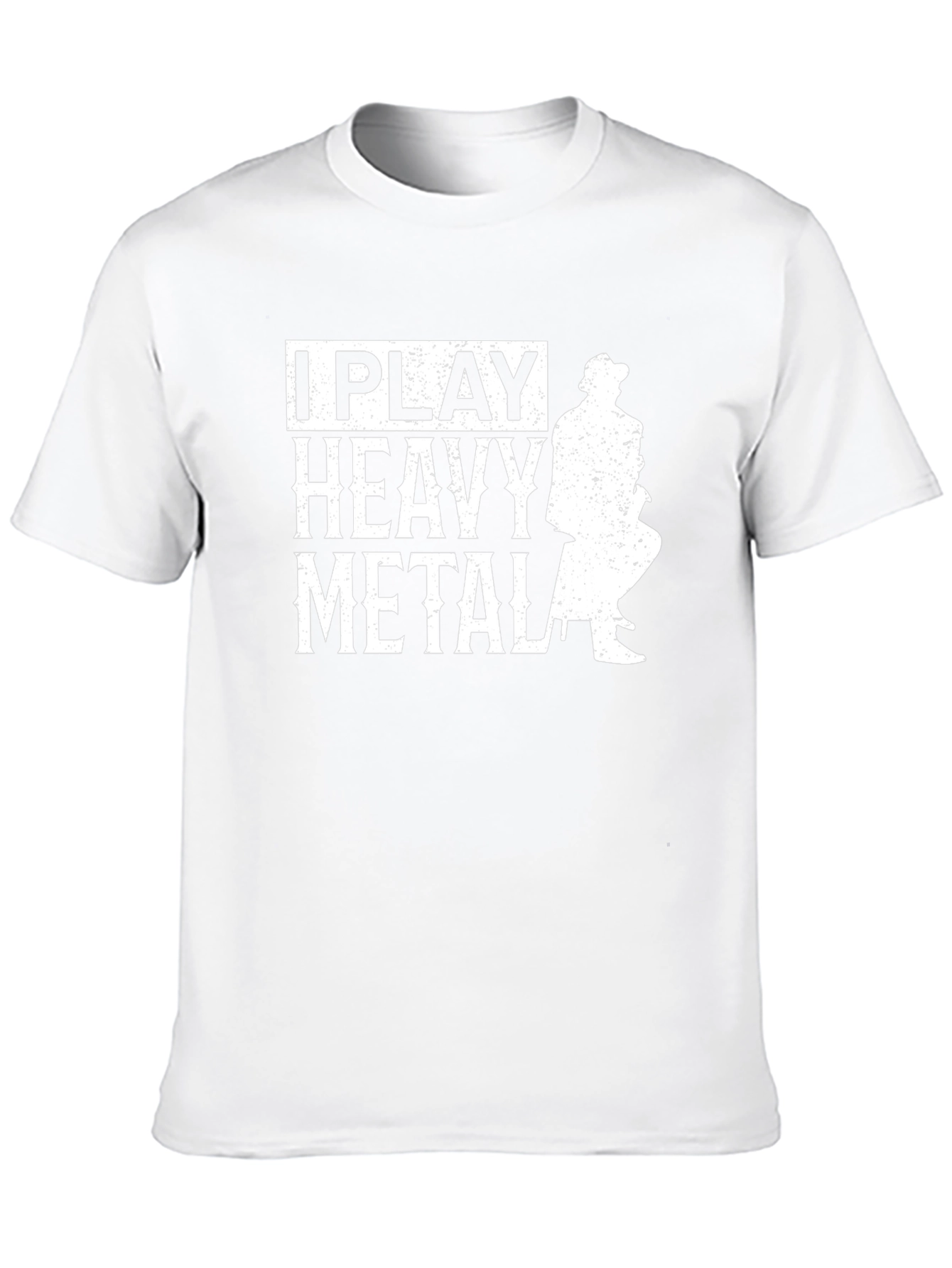 Black I Play Heavy Metal Graphic Tee - Black view 10