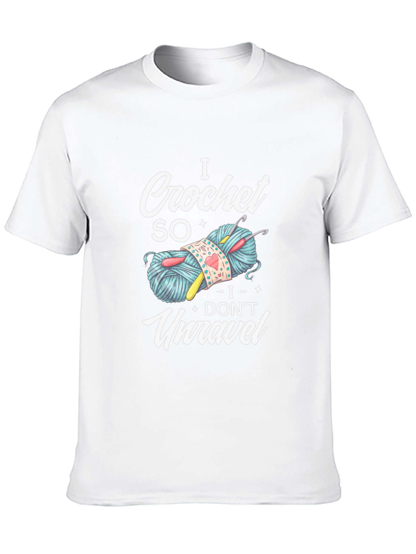 Black I Crochet So I Don't Unravel T-Shirt view 10