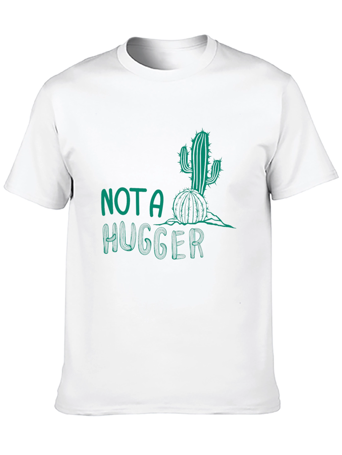 Black Not A Hugger Cactus Graphic Tee - Black view 10
