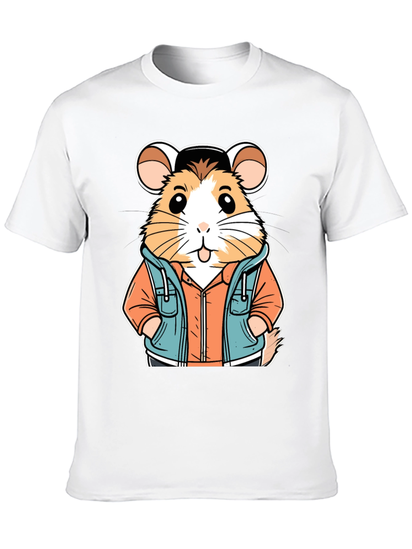 Hamster in Hoodie T-Shirt: Cool Cartoon Design - 10