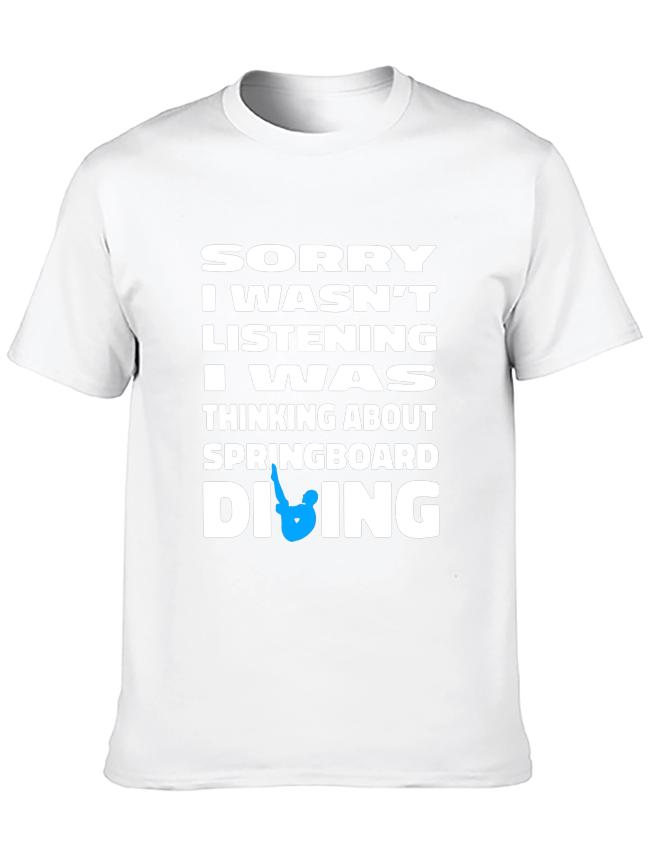 Black Diving T-Shirt - Sorry I Wasn't Listening view 10