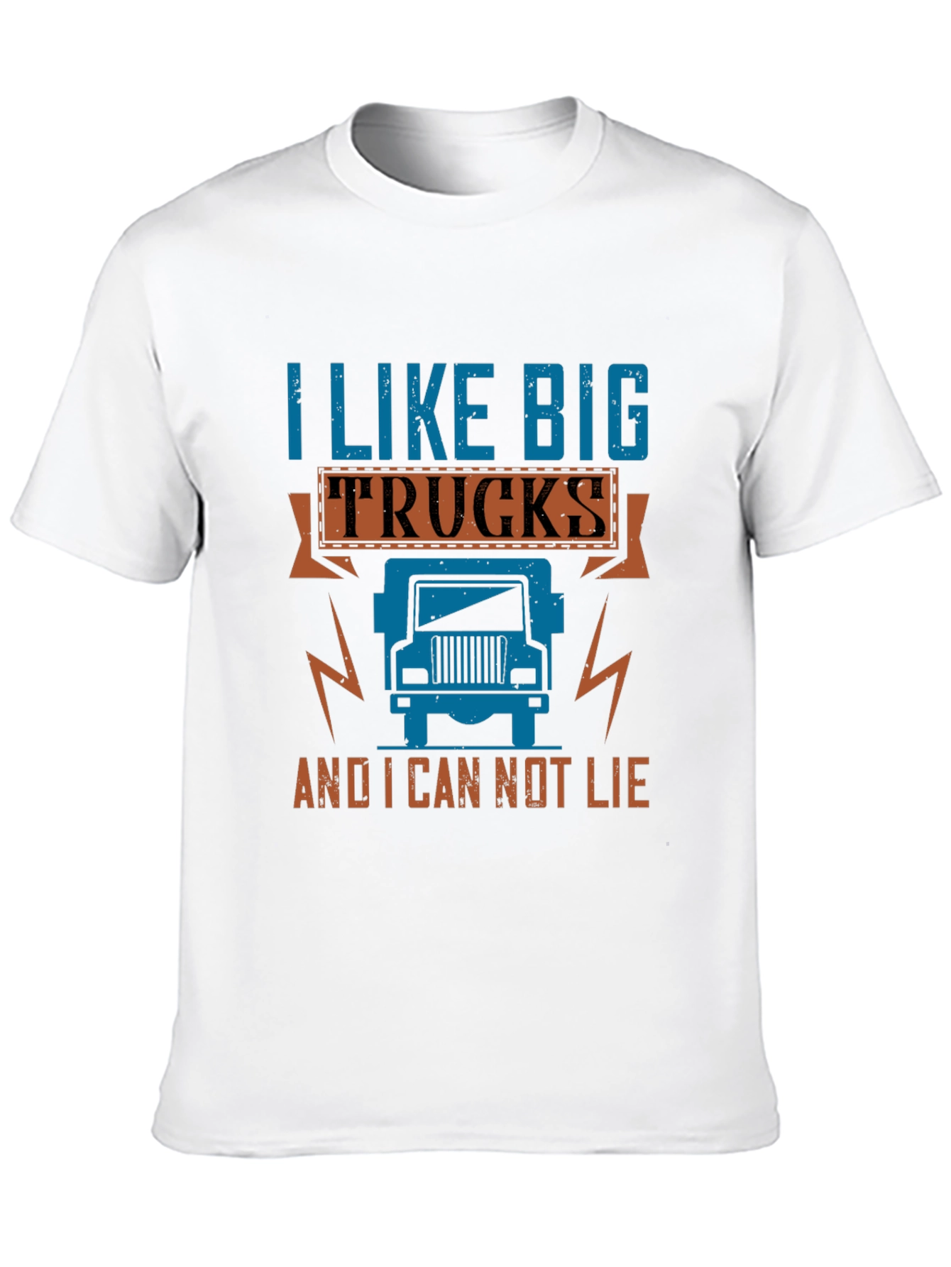 Black I Like Big Trucks T-Shirt - Novelty Graphic Tee view 10