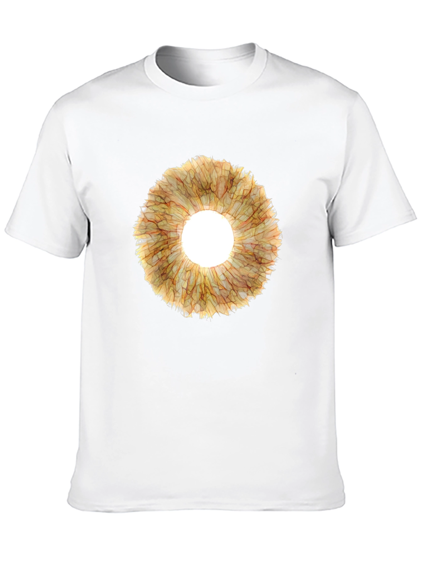 Black Eye-Catching Floral Ring Graphic Tee - Black view 10