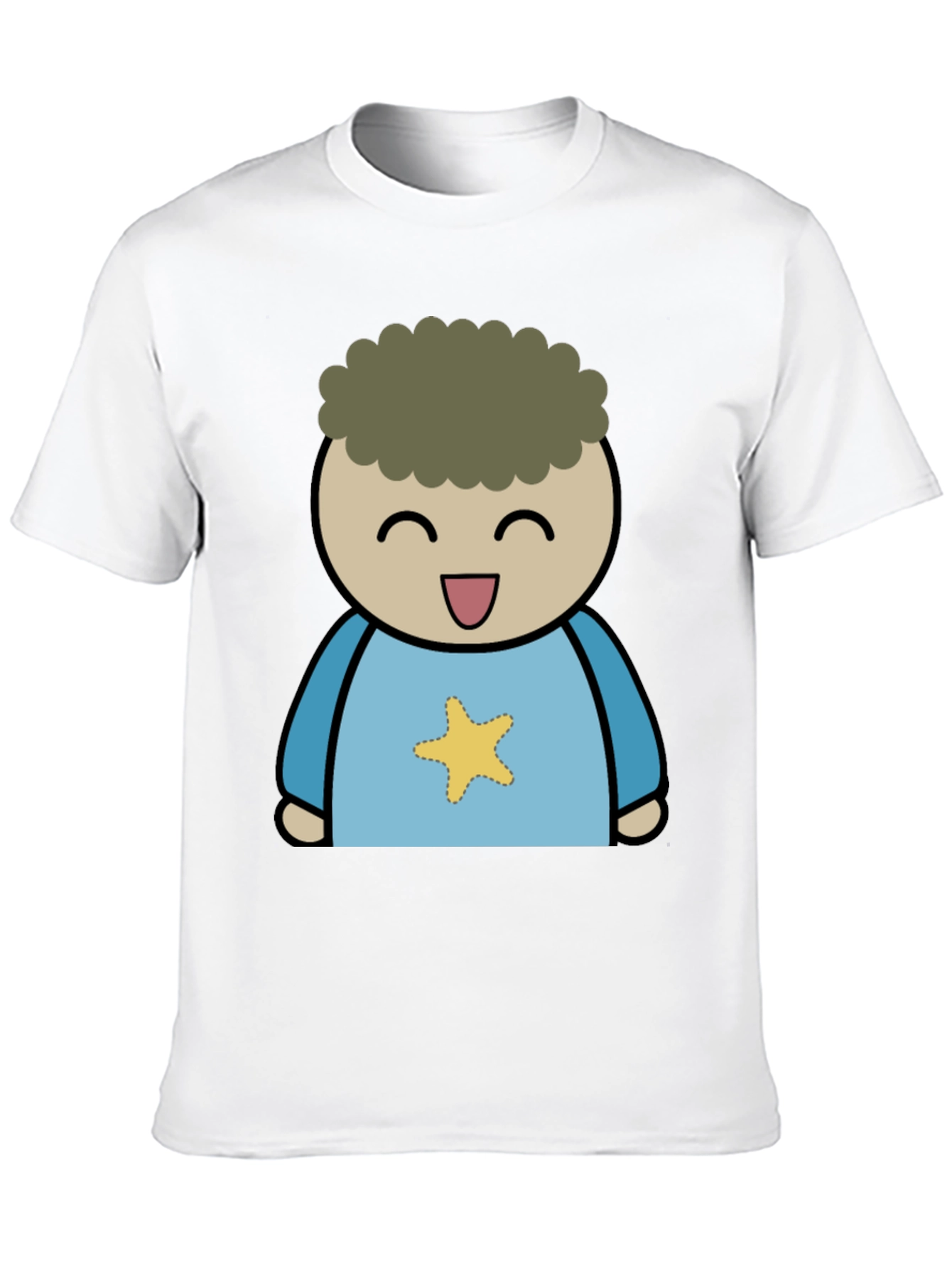 Black Cartoon Star T-Shirt view 10