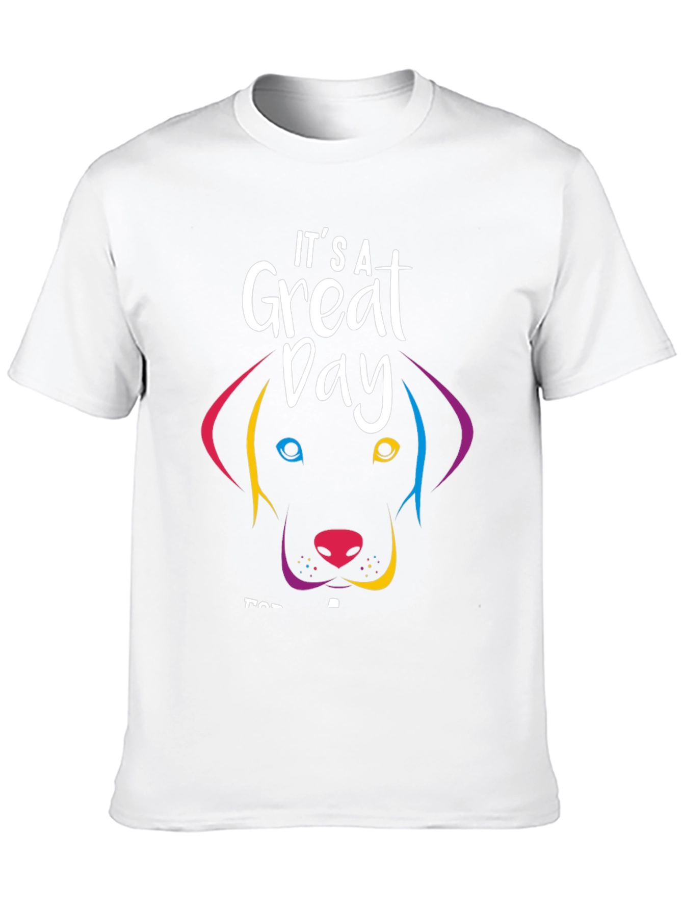 Black It's A Great Day Dog Graphic T-Shirt view 10