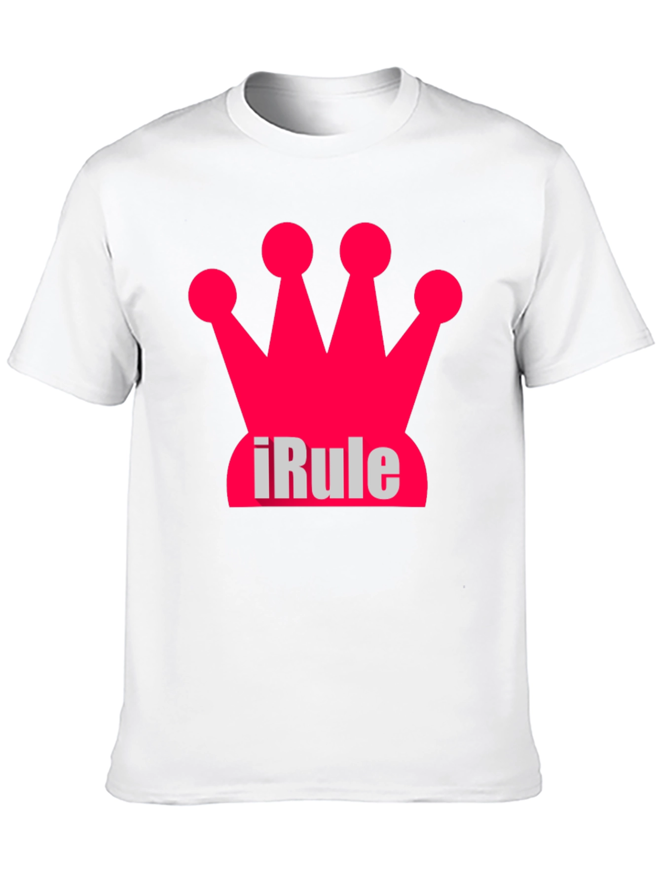Black iRule Crown Black T-Shirt - Unique Design view 10