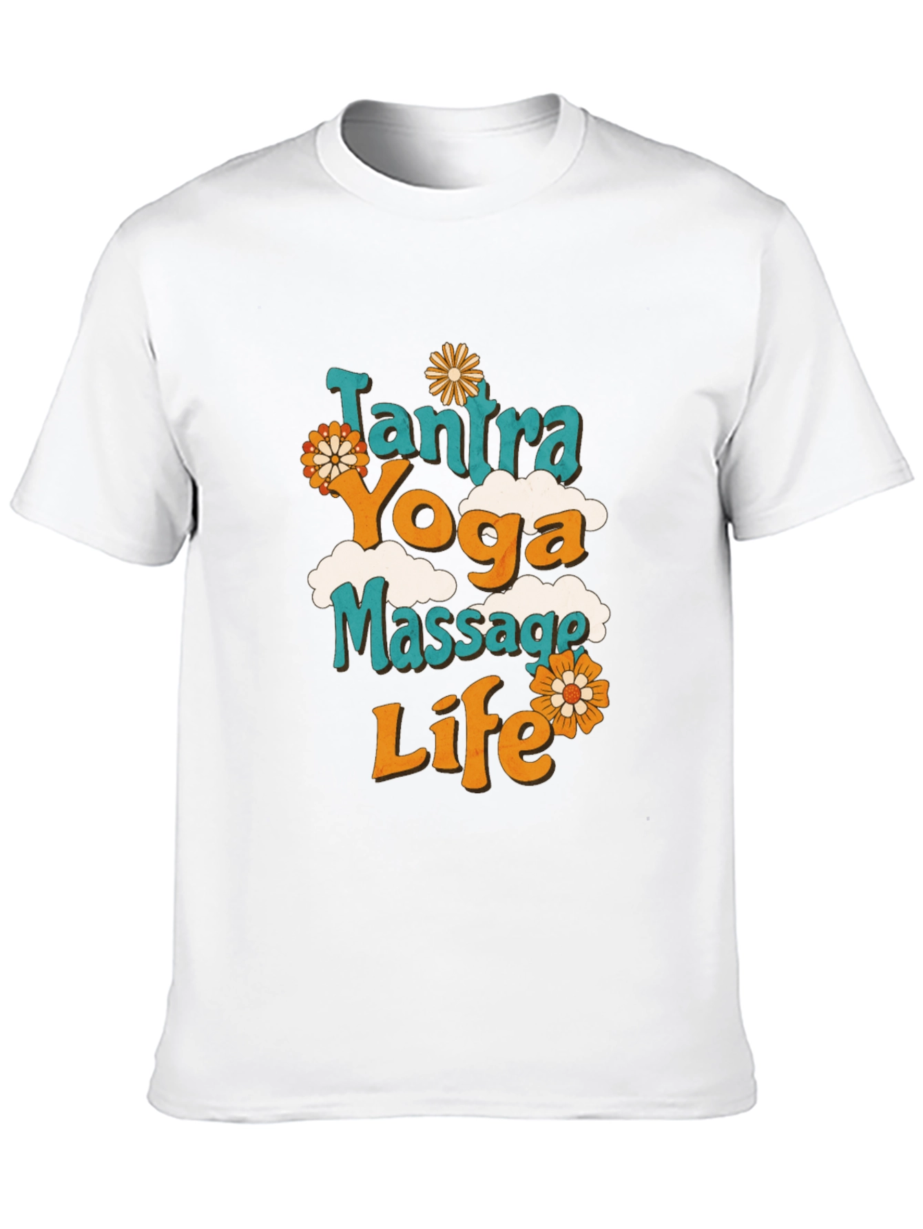 Black Tantra Yoga Massage Life Graphic Tee view 10
