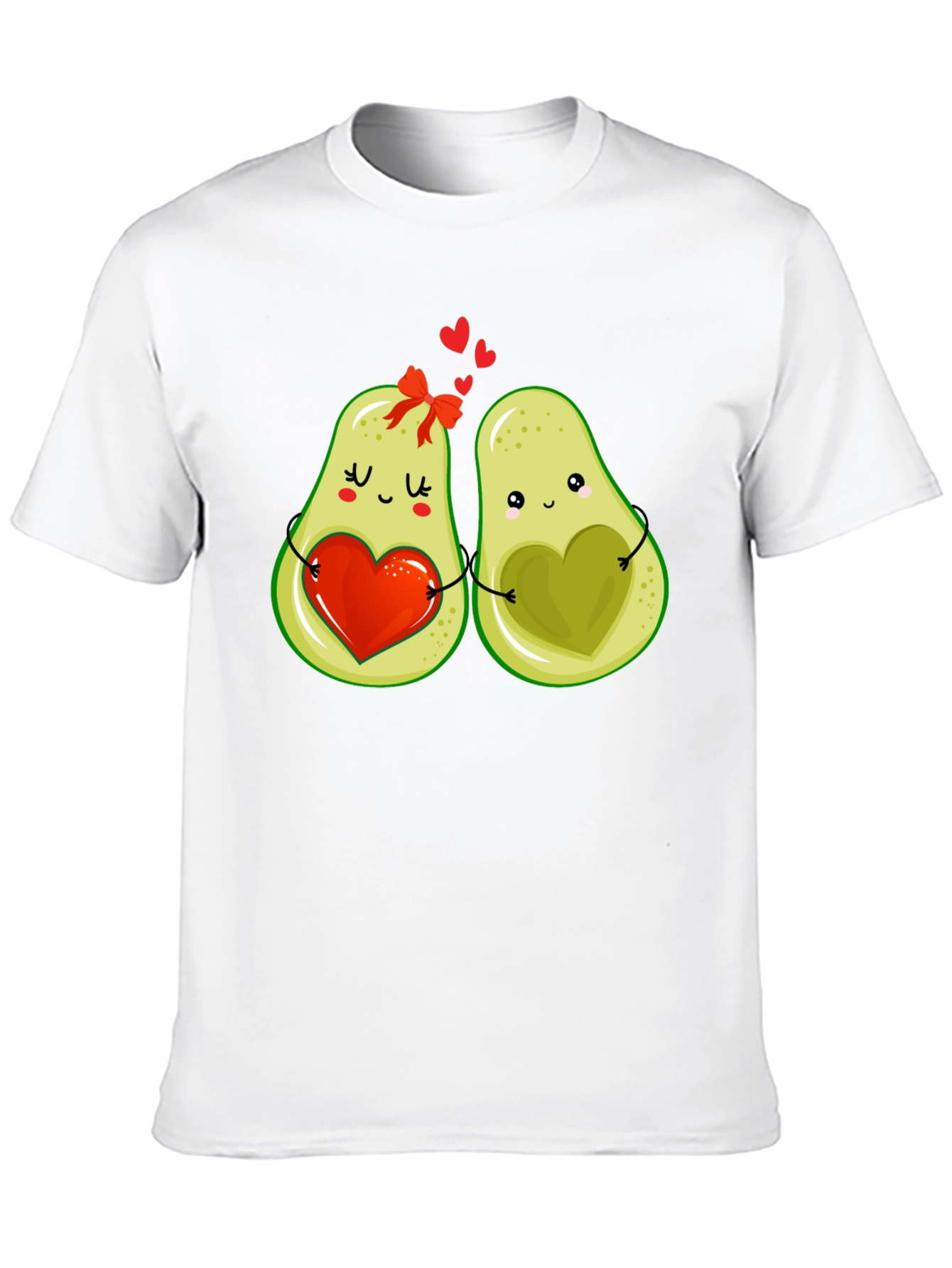 Black Avocado Love T-Shirt - Cute Couple Graphic Tee view 10
