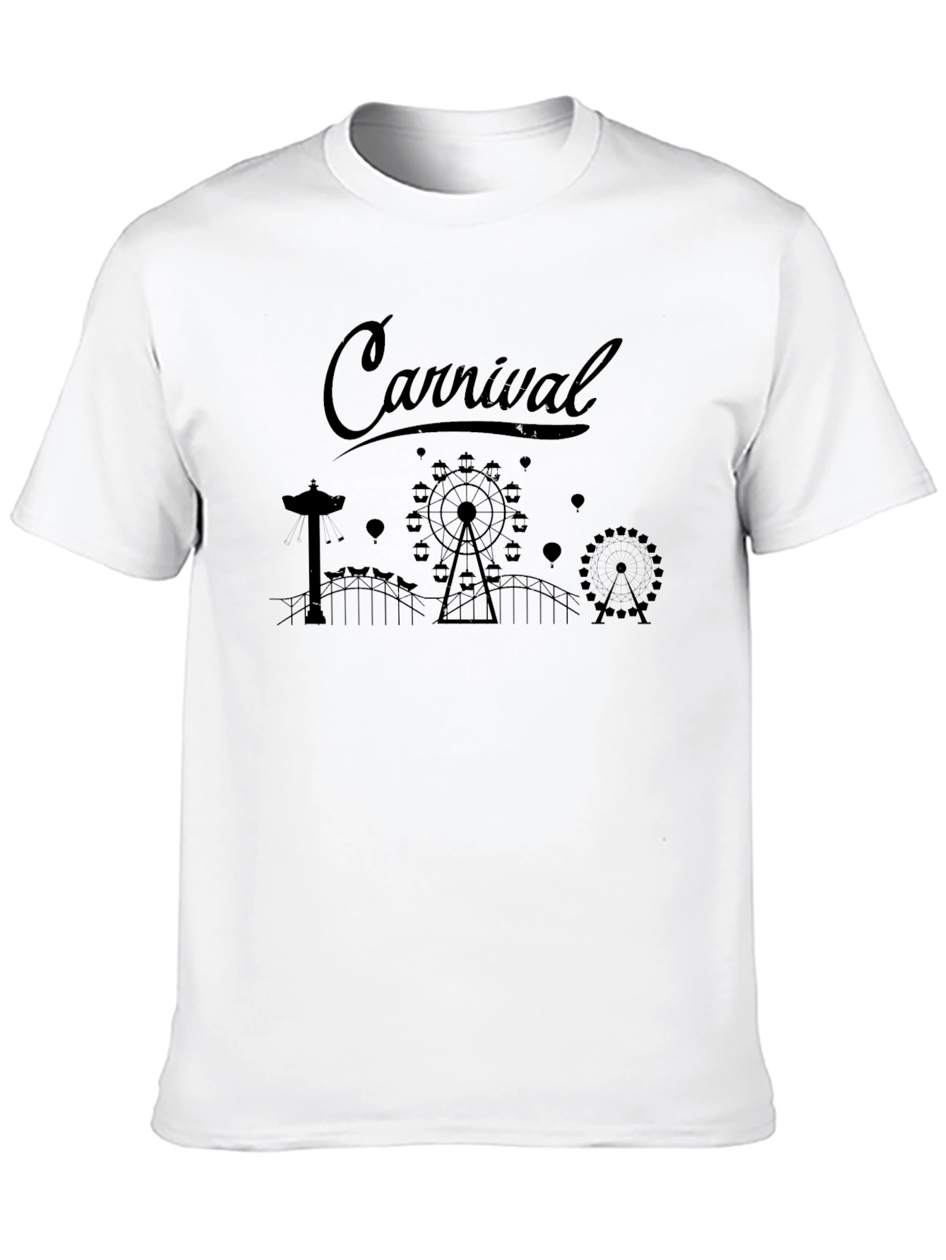 Black Carnival Ride Black T-Shirt view 10