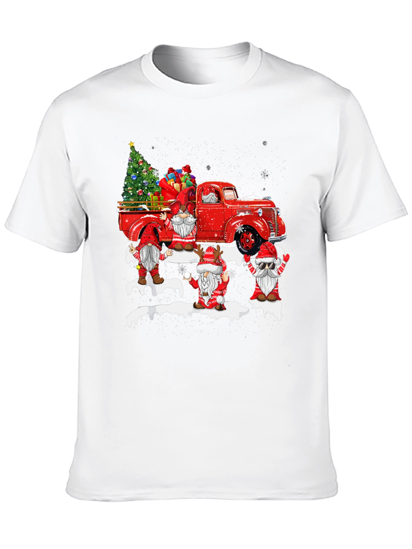 Christmas Gnome Truck T-Shirt - 10