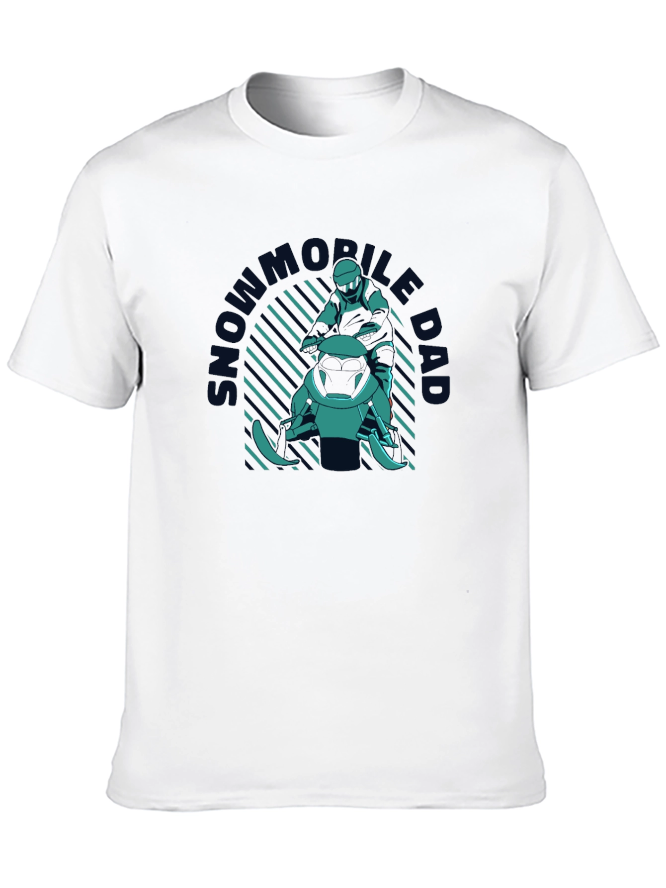 Black Snowmobile Dad Tee - Ride in Style view 10