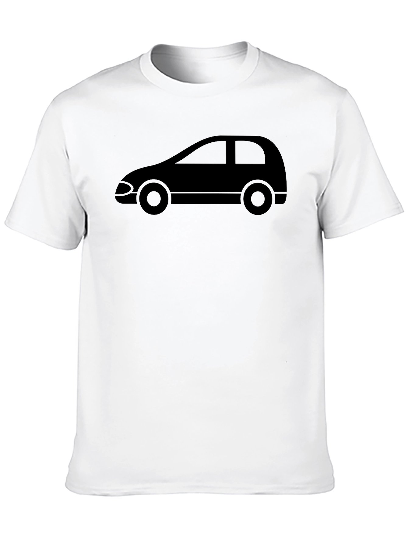 Black Car Silhouette Black T-Shirt view 10