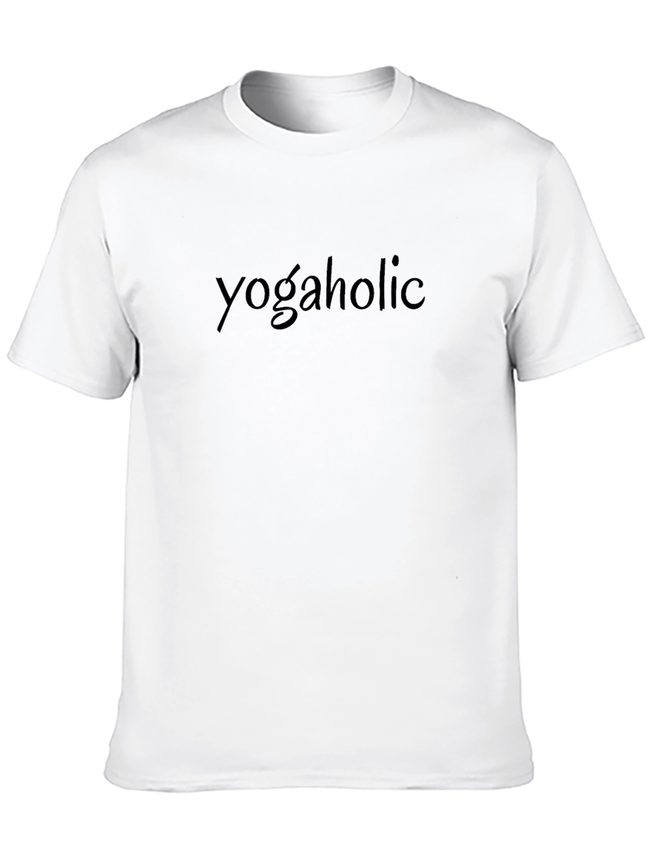 Black Yogaholic Black T-Shirt - Yoga Enthusiast Apparel view 10